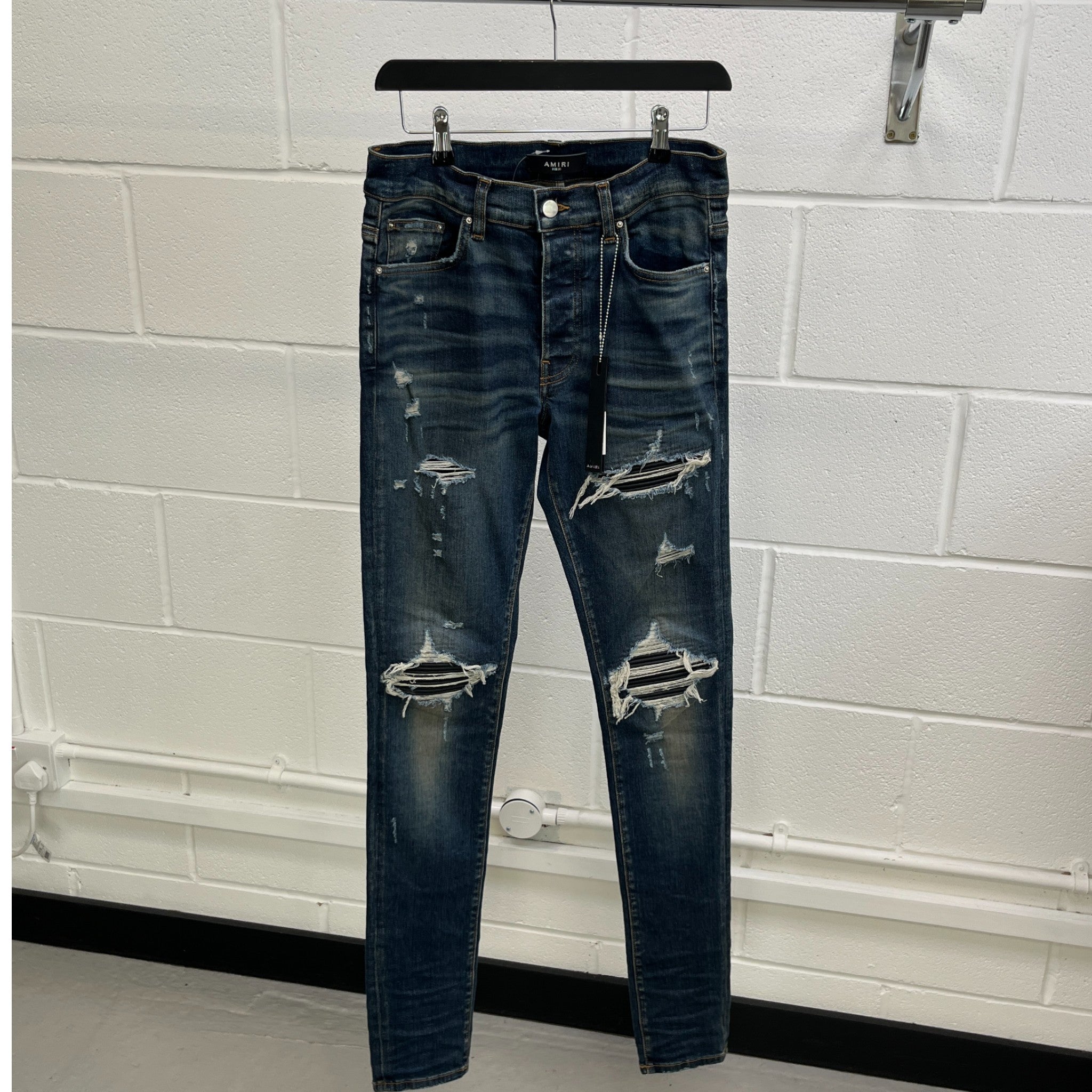 Men's Mx1 Distressed Jeans Blue Size Waist 31"