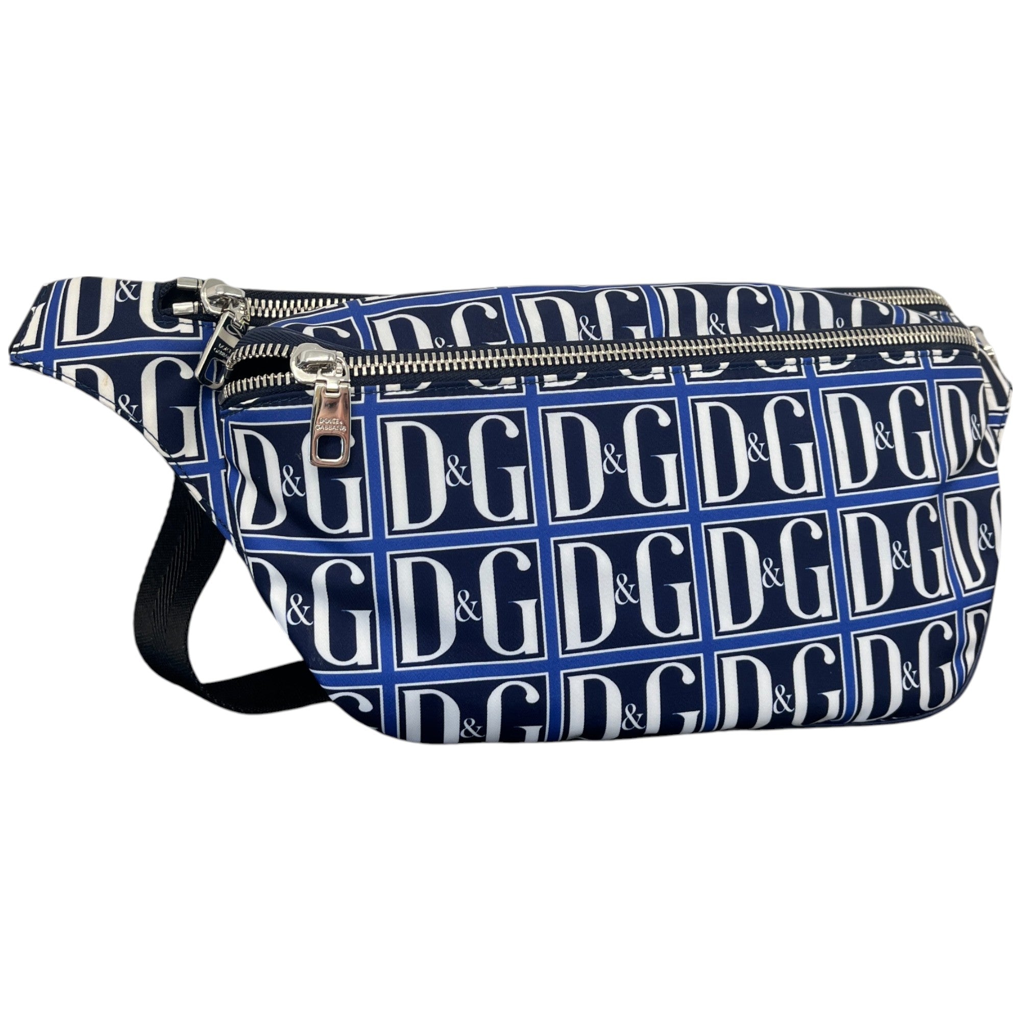 Men's Dg Monogram Belt Bag Blue