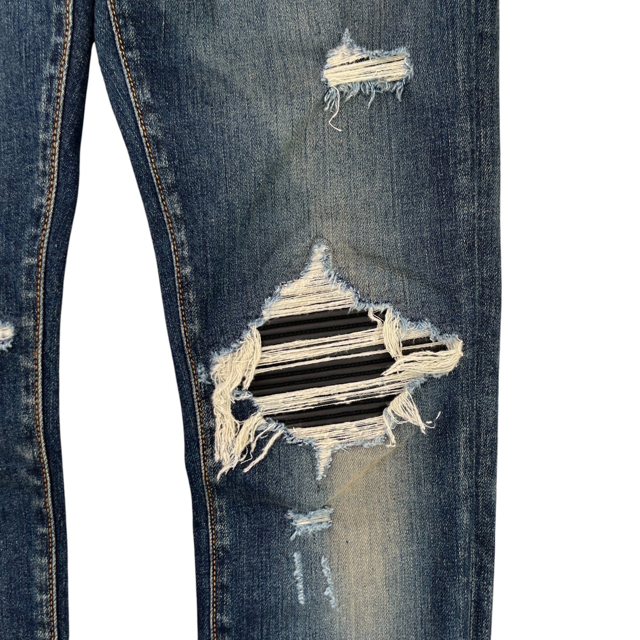 Men's Mx1 Distressed Jeans Blue Size Waist 31"