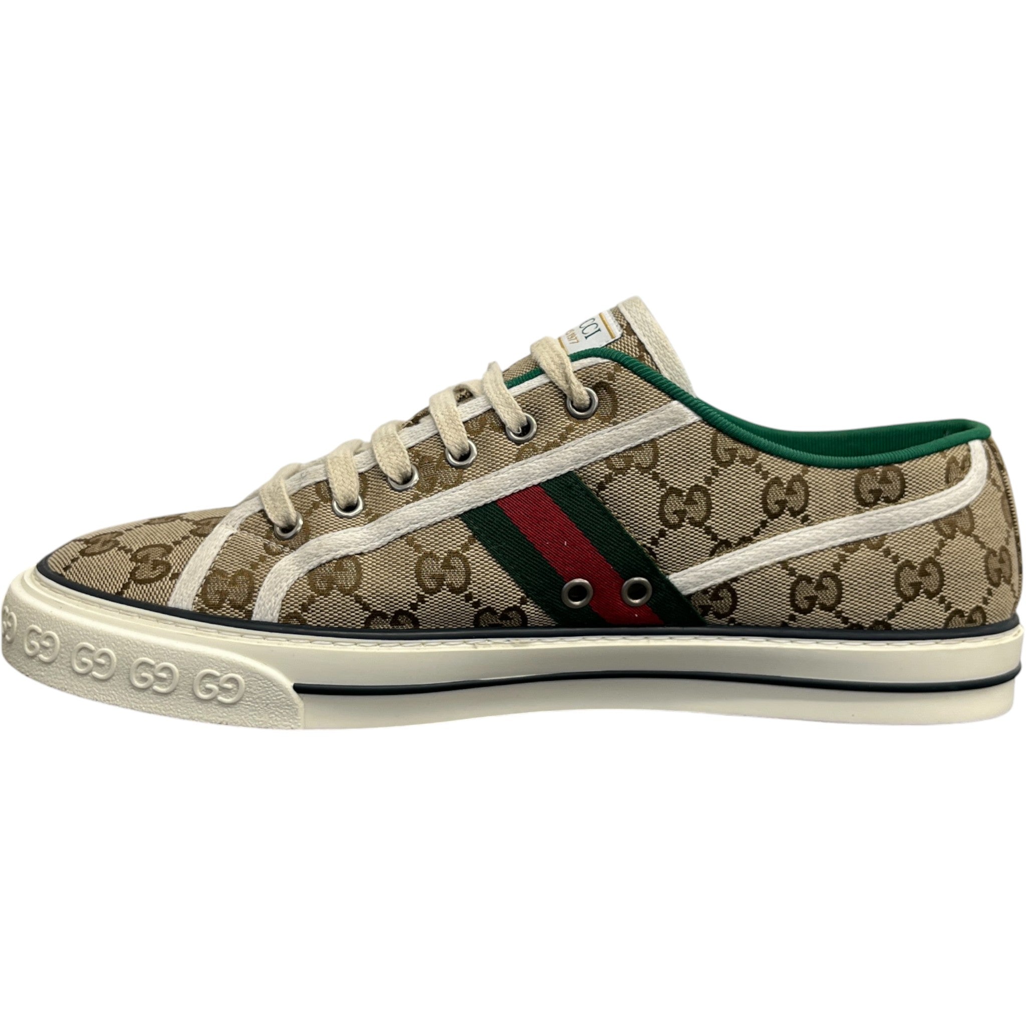 Men's Gucci Tennis 1977 Low Trainers Beige Size EU 44 / UK 10