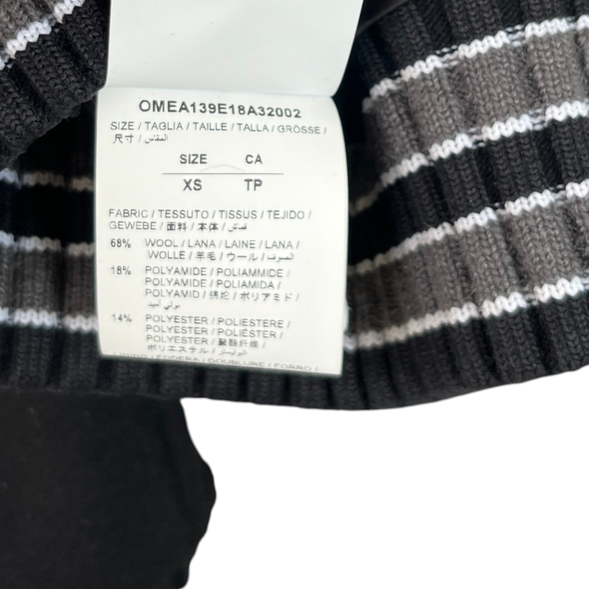 Men's Arrow Logo Varsity Jacket Black Size XS