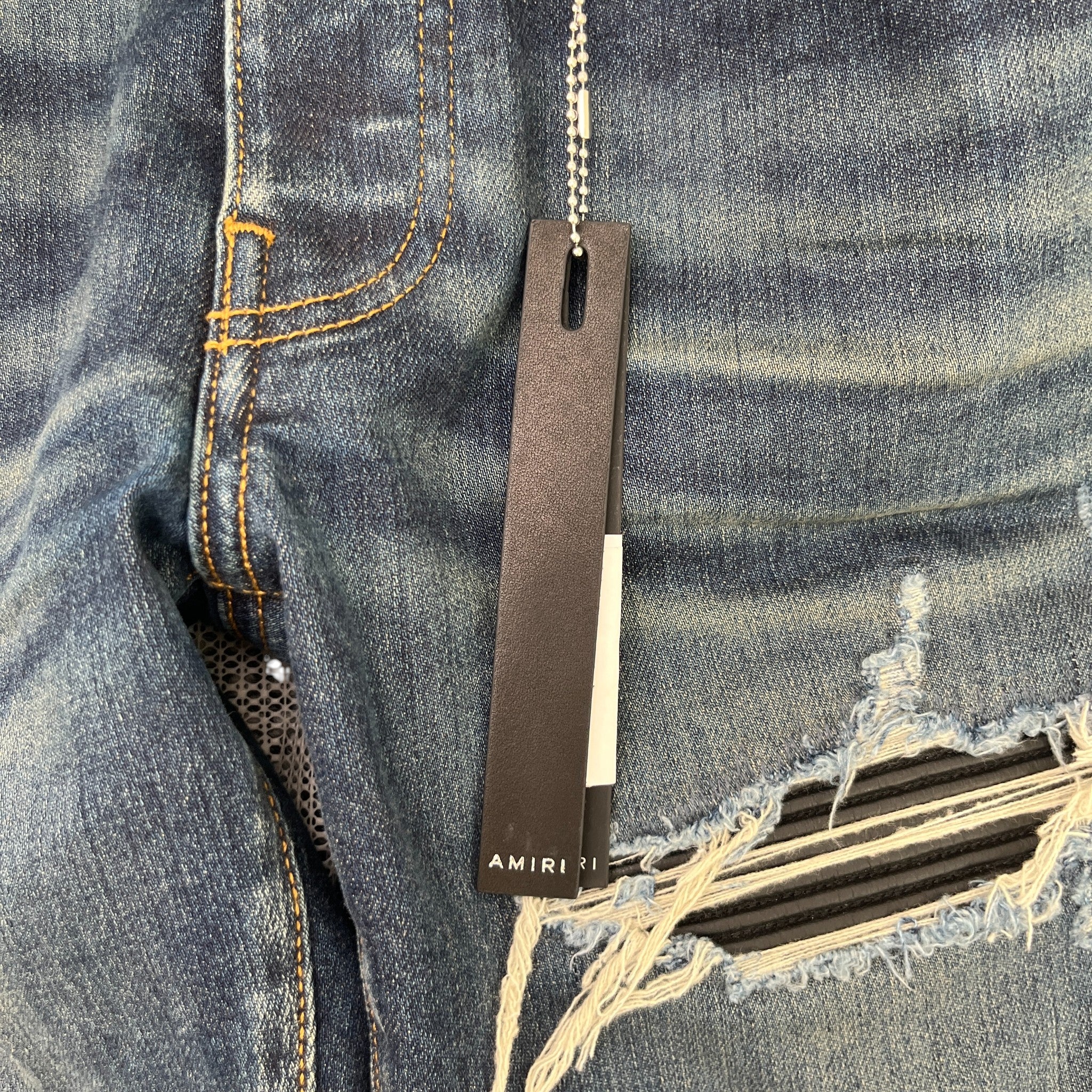 Men's Mx1 Distressed Jeans Blue Size Waist 31"