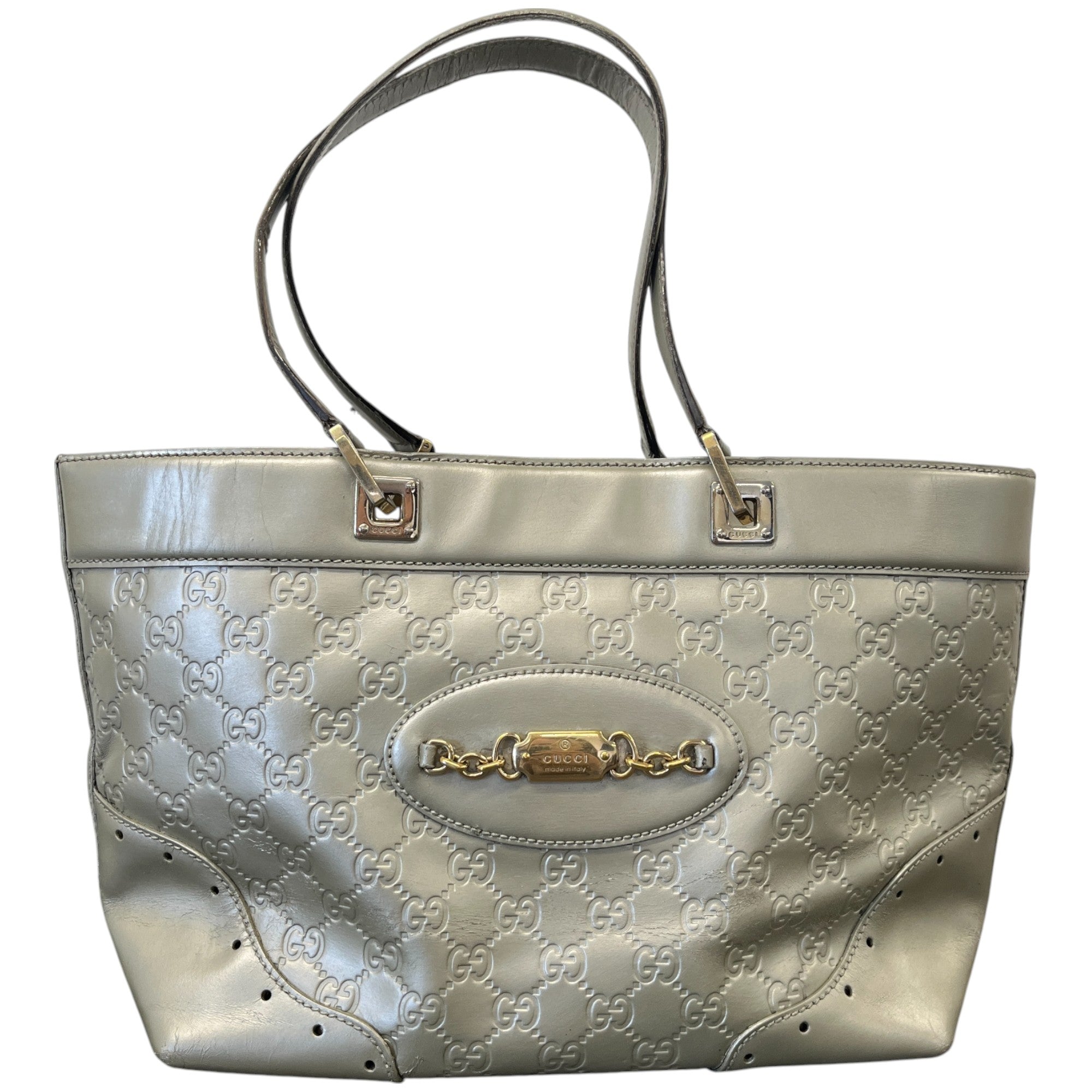 Women's Gg Plaque Logo Handbag Gold