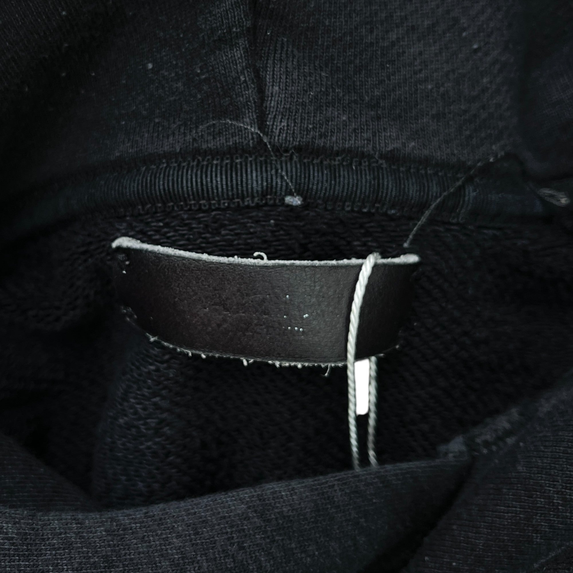 Men's Leopard Print Embroidered Logo Sweatshirt Black Size M