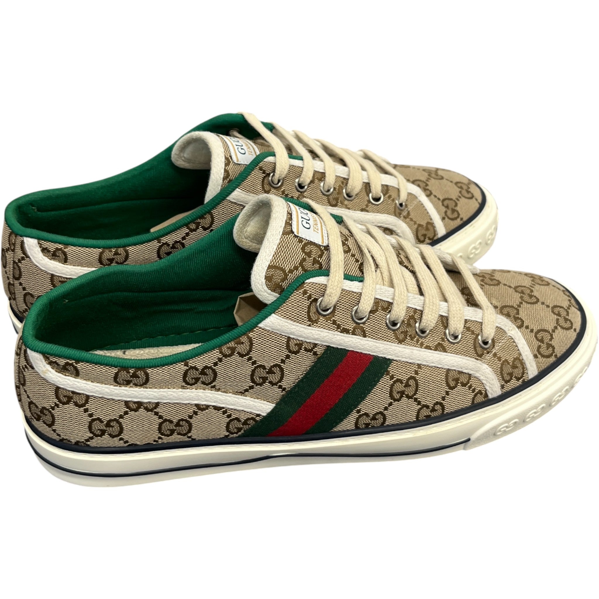 Men's Gucci Tennis 1977 Low Trainers Beige Size EU 44 / UK 10