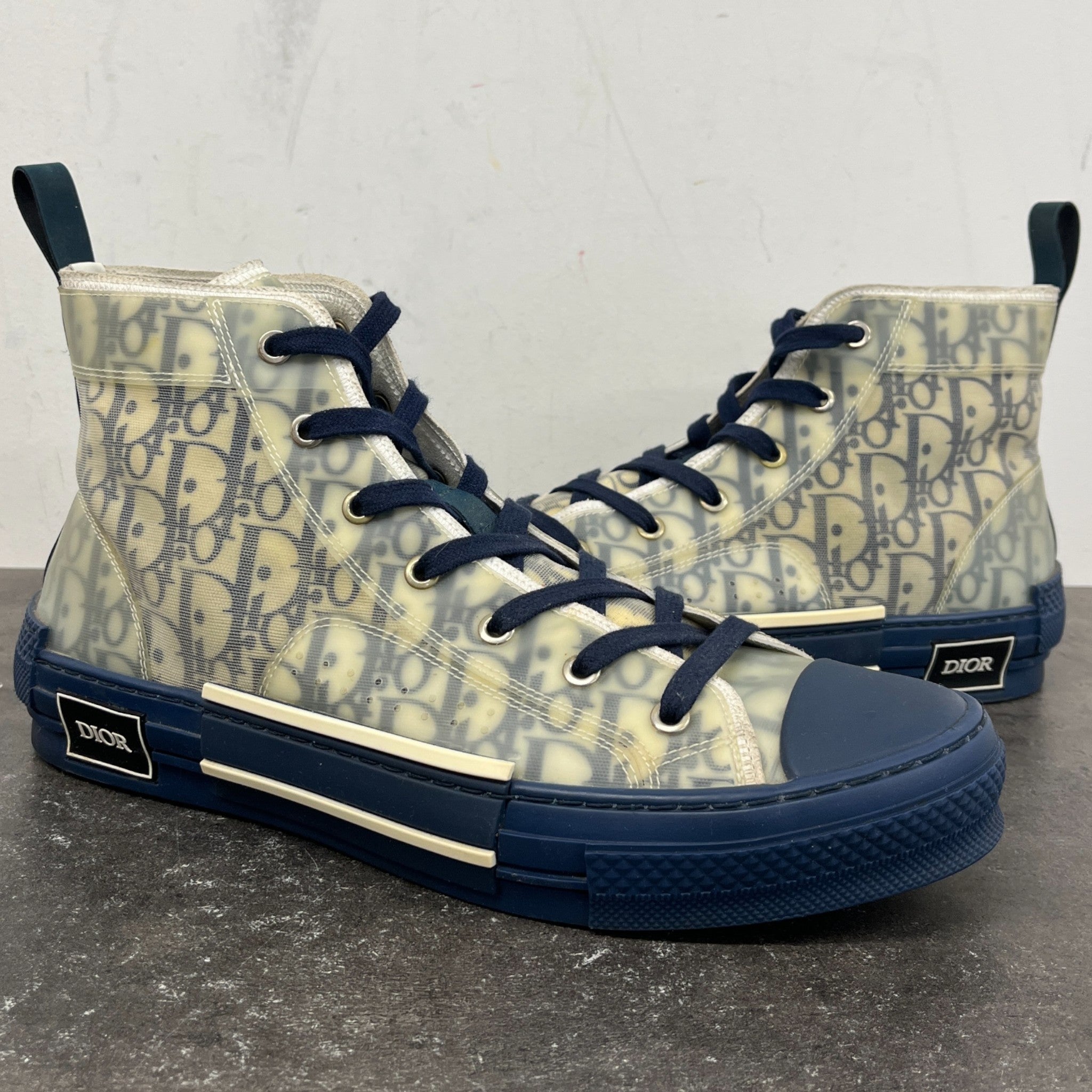 Men's Oblique B23 High Trainers Navy Size EU 43 / UK 9