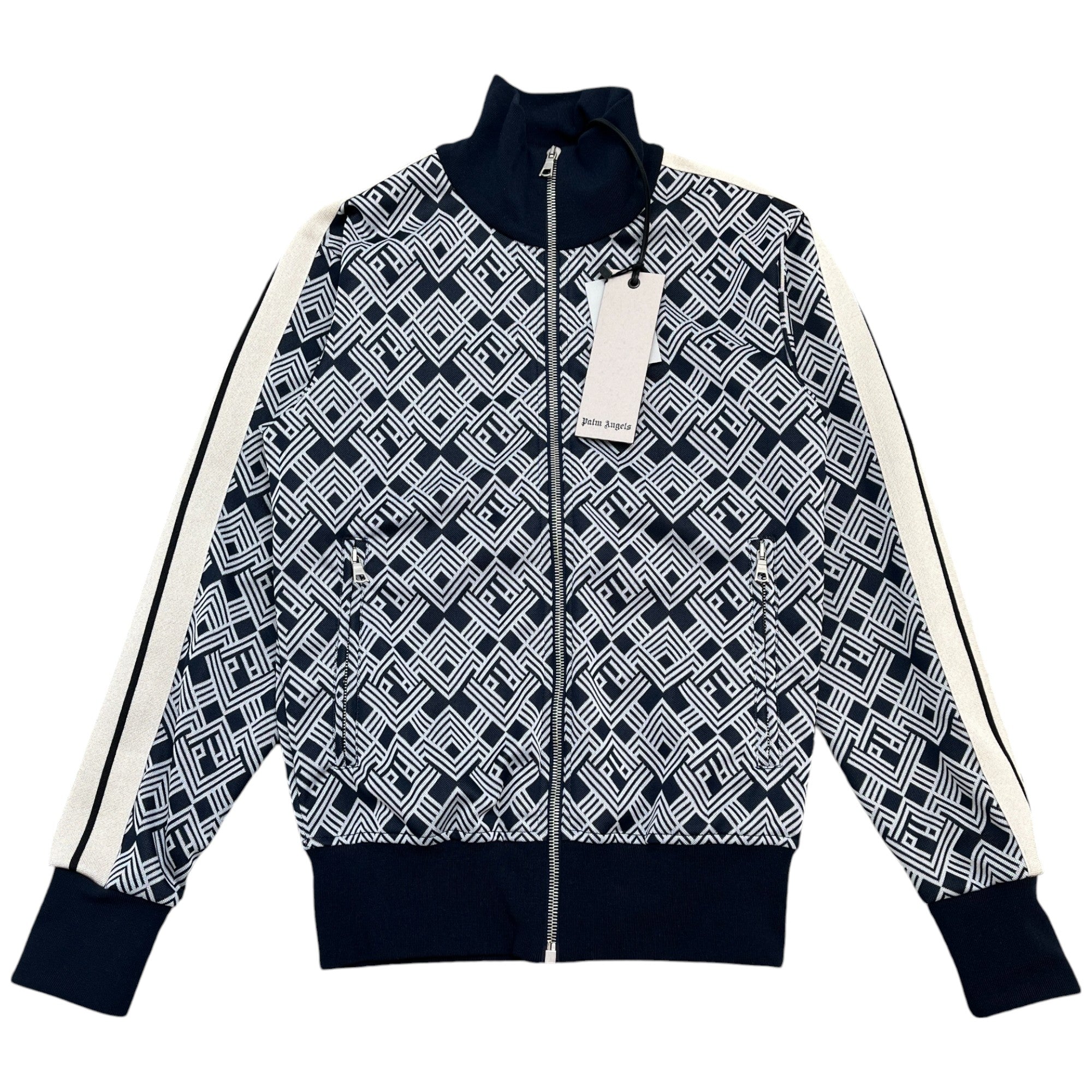 Men's Monogram Track Jacket Navy Size XXS