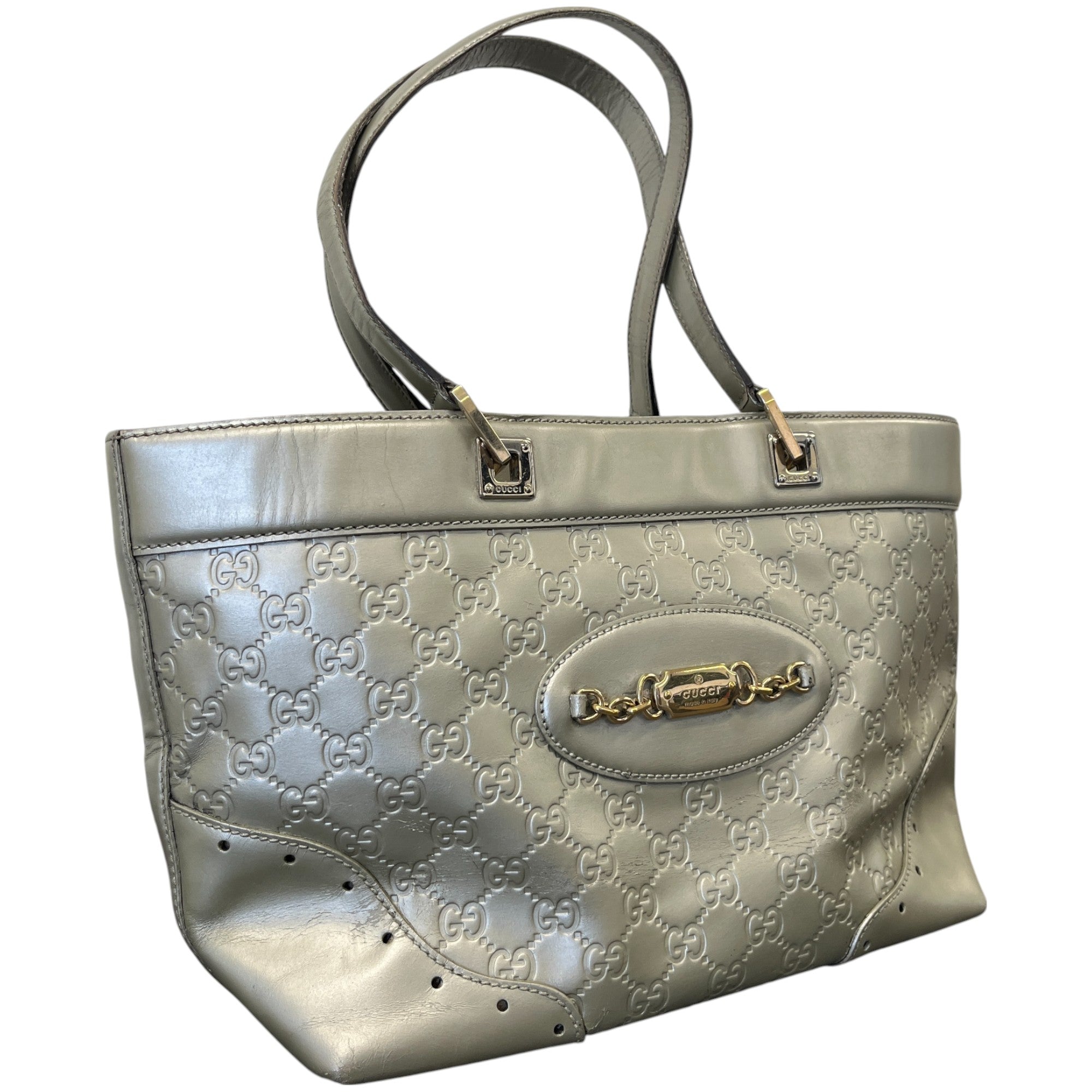 Women's Gg Plaque Logo Handbag Gold