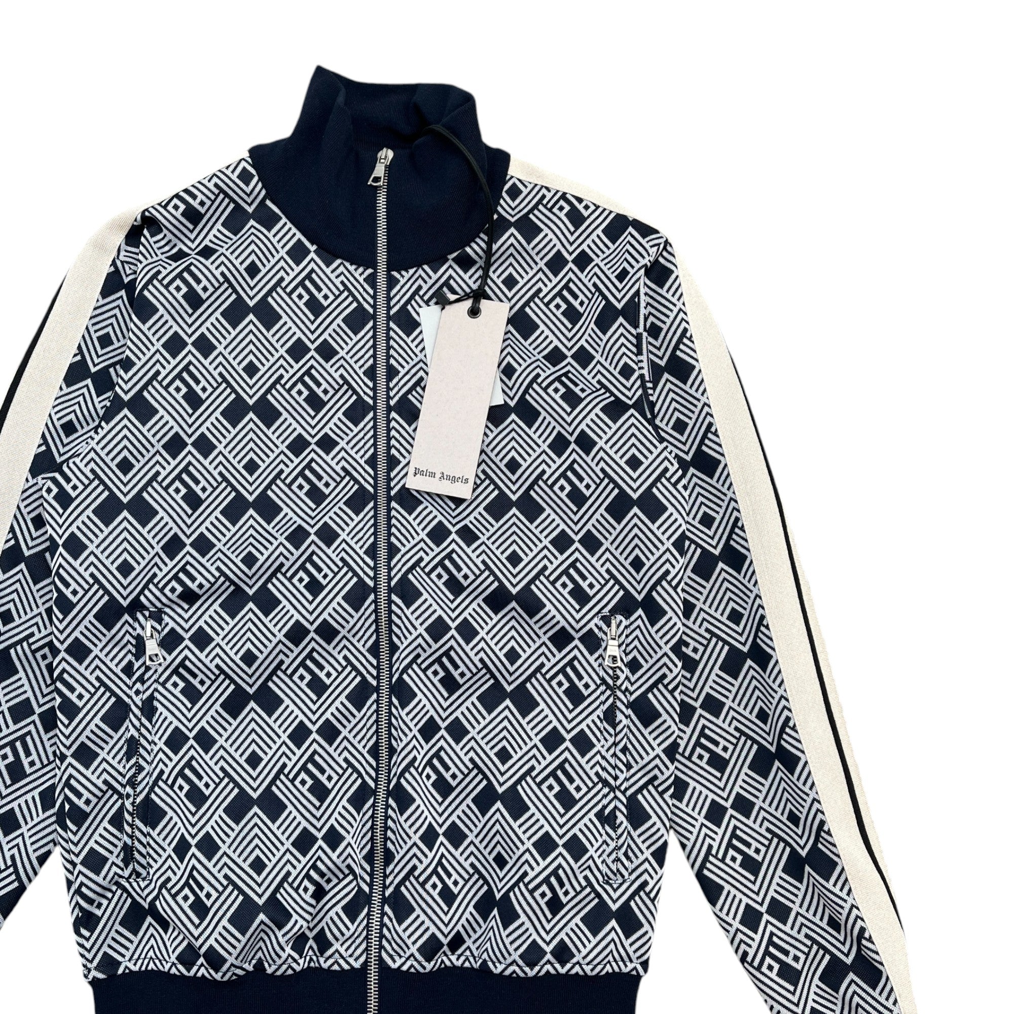 Men's Monogram Track Jacket Navy Size XXS