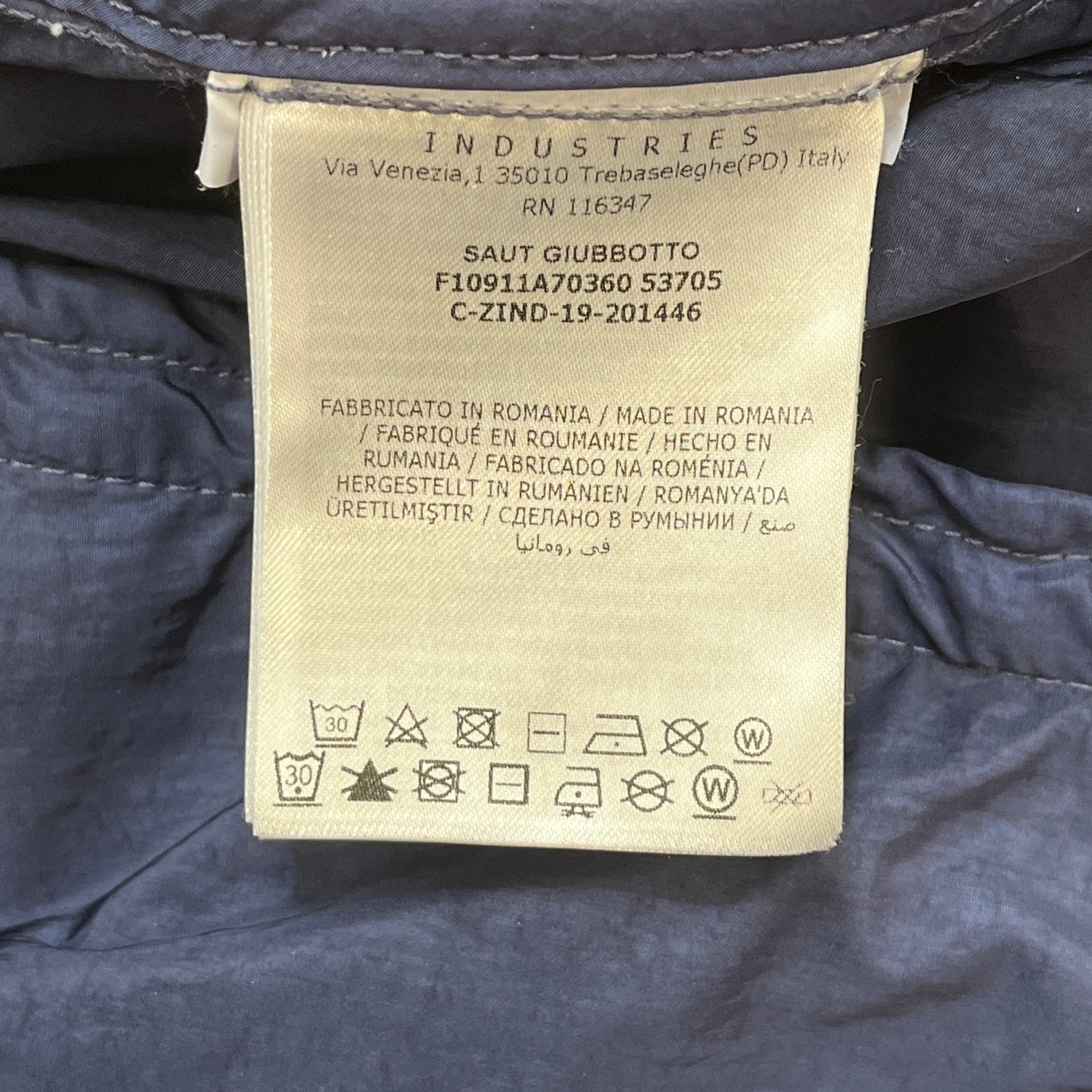 Men's Saut Windbreaker Navy Size 3 / L