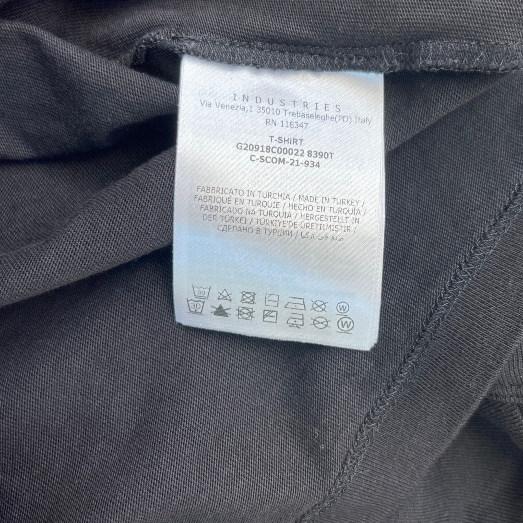 Men's Maglia T-Shirt Black Size XS