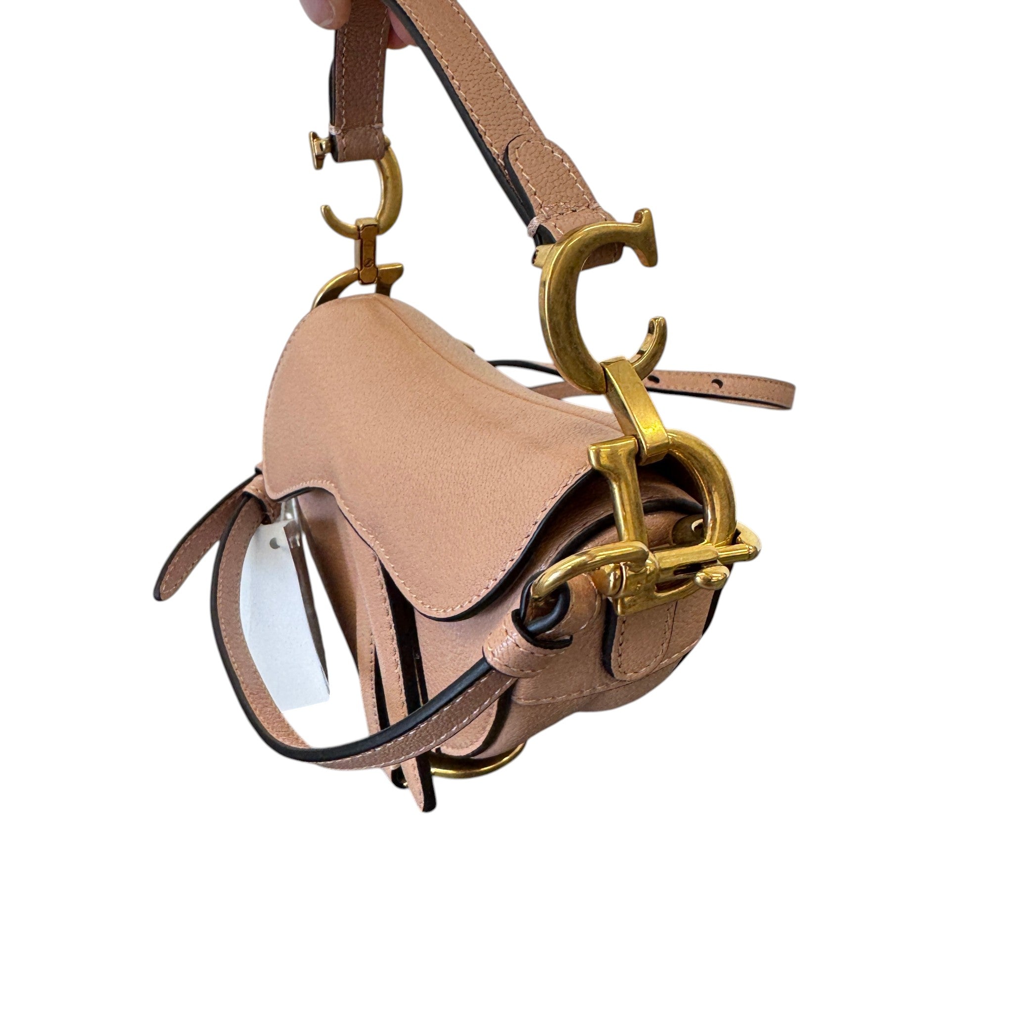 Women's Micro Saddle Bag Nude