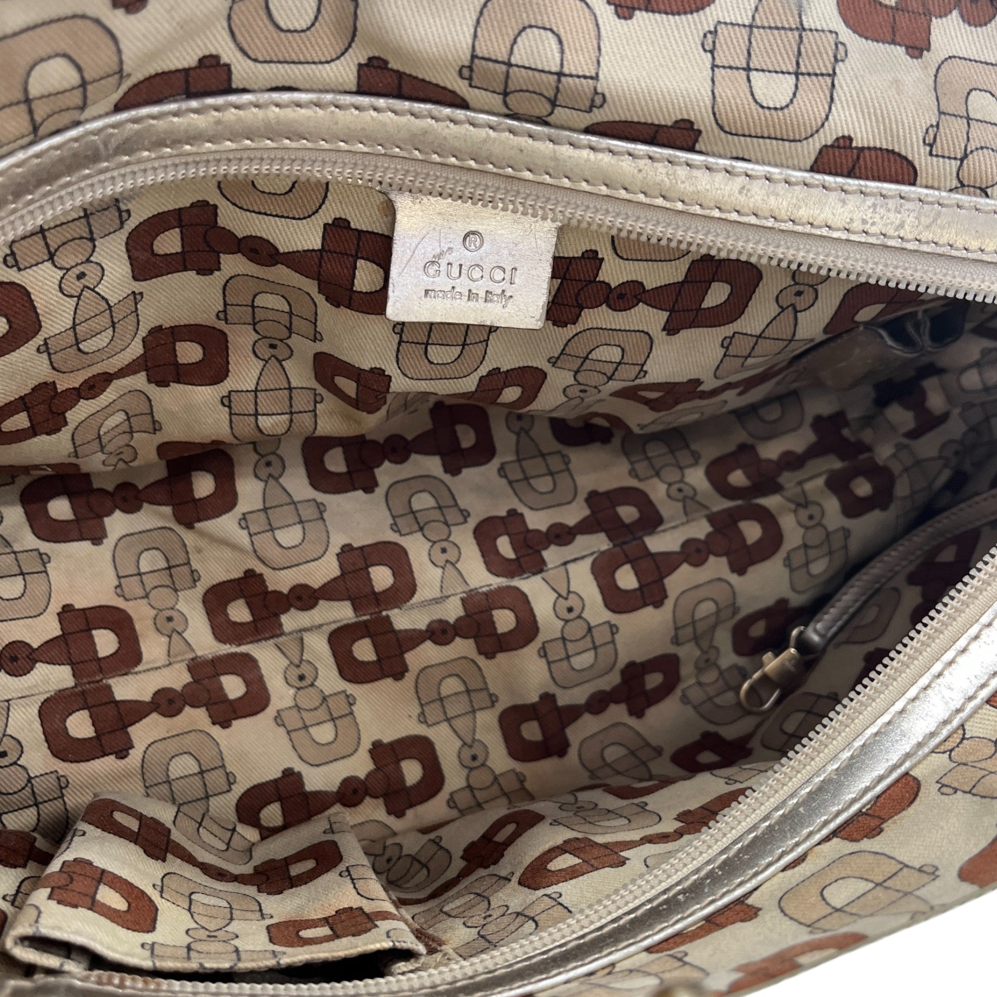 Women's Gg Plaque Logo Handbag Gold