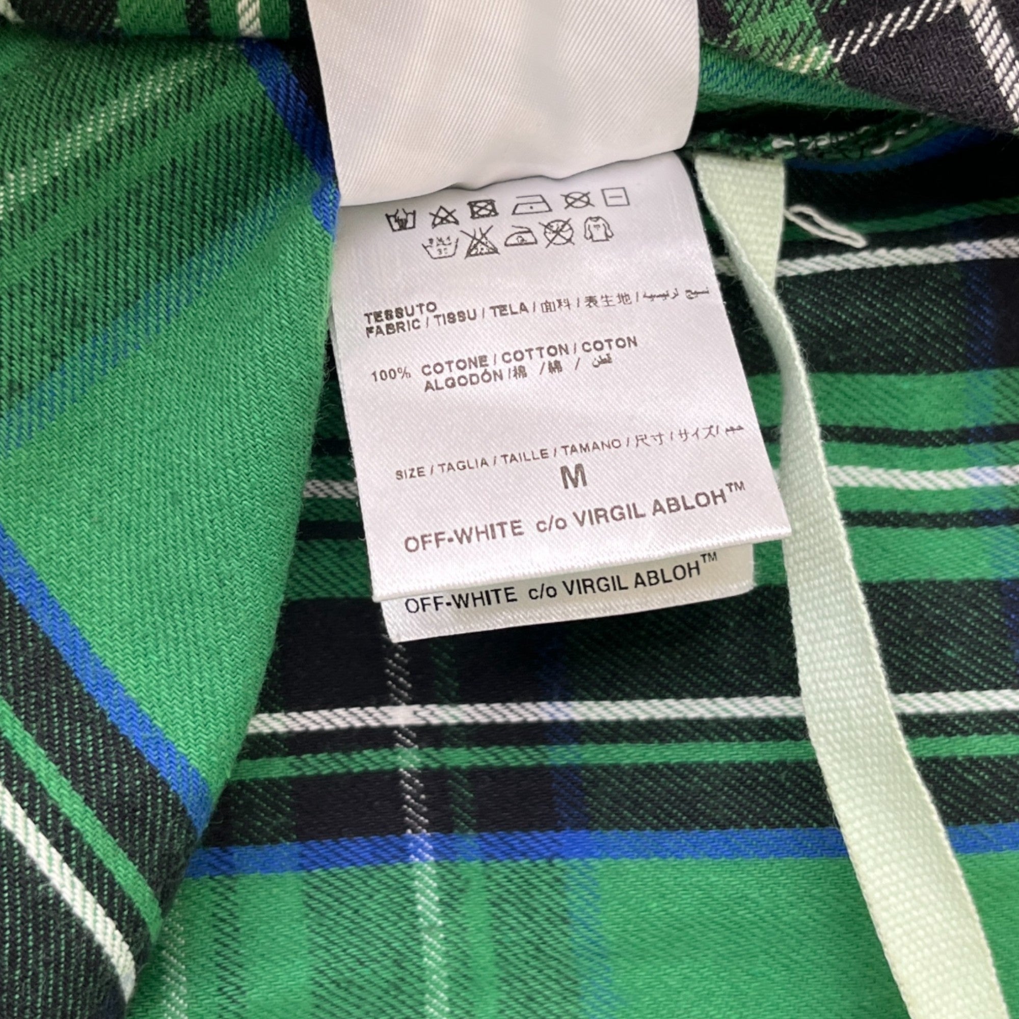 Men's Diag Spray OverShirt Green Size M