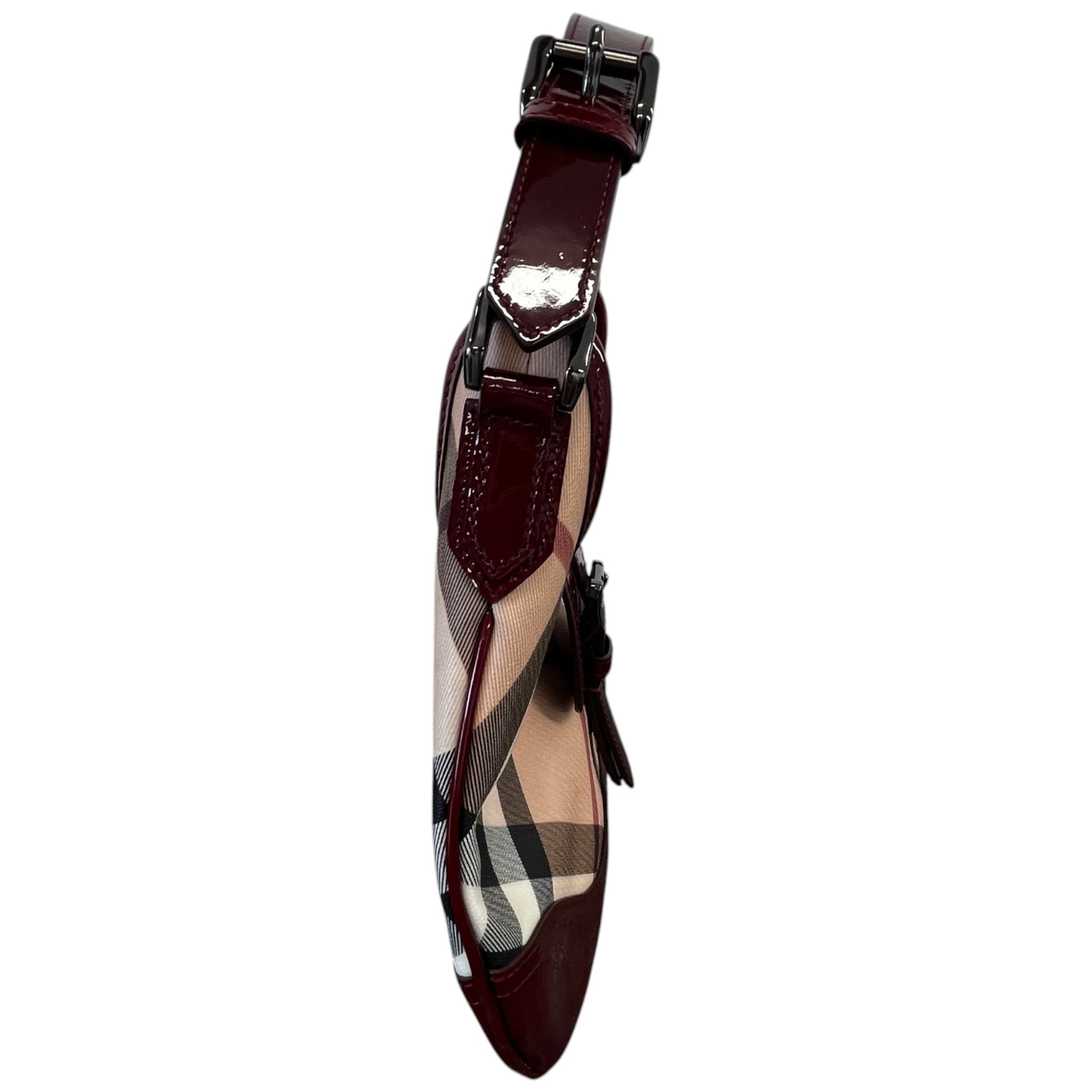 Women's Nova Check Brooke Hobo Bag Burgundy