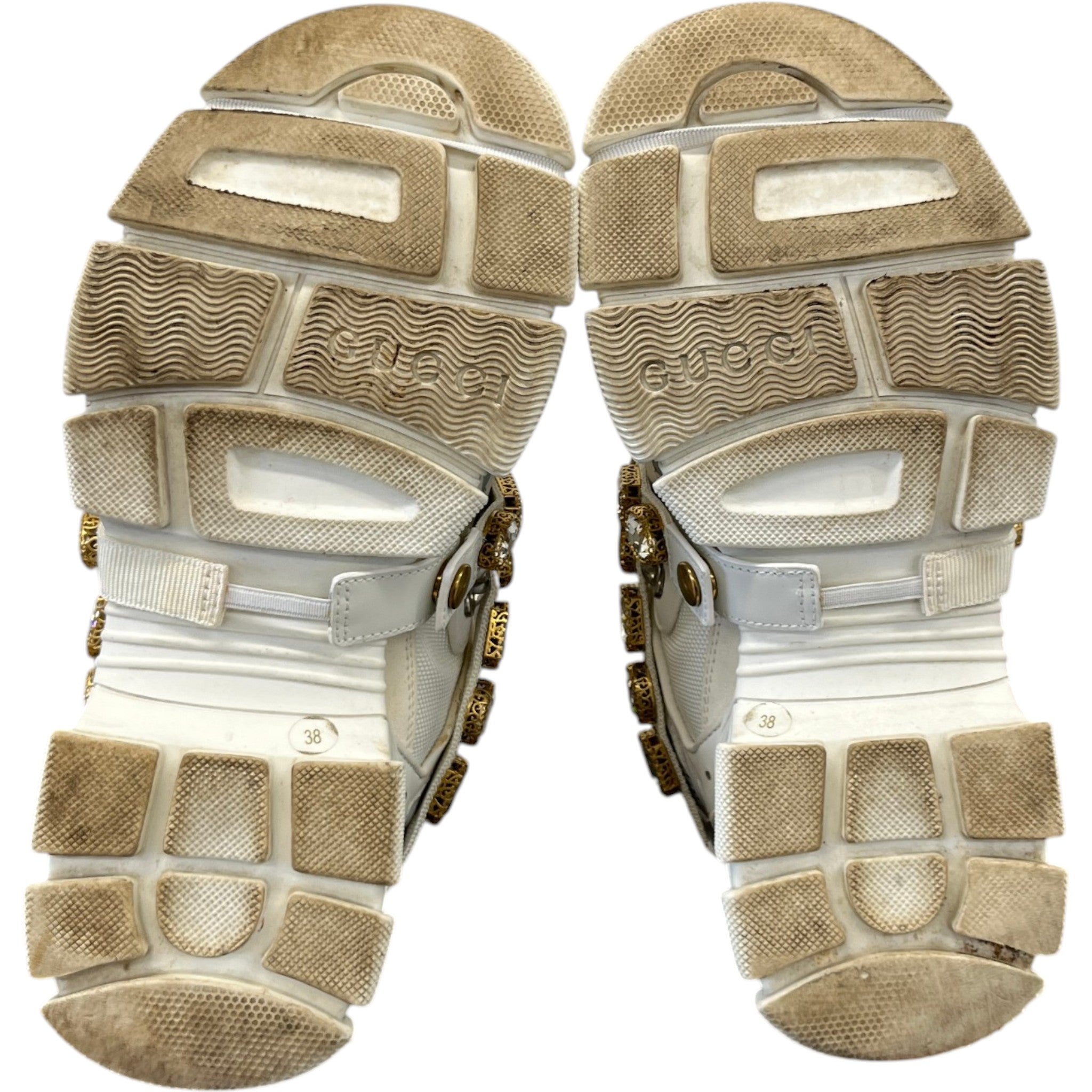 Women's Flashtrek Removable Crystal Low Trainers White Size EU 38 / UK 5