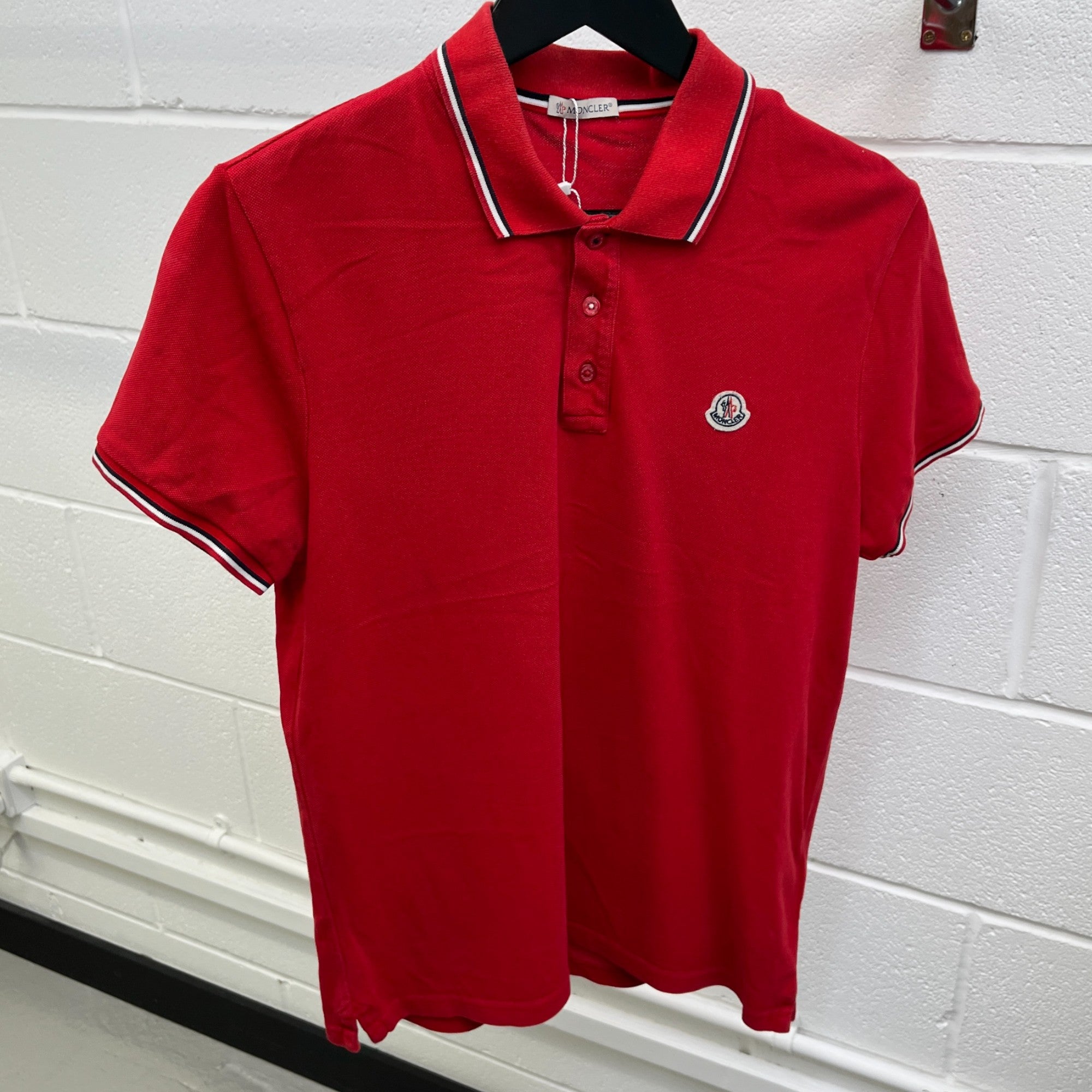 Men's Maglia Polo Shirt Red Size M