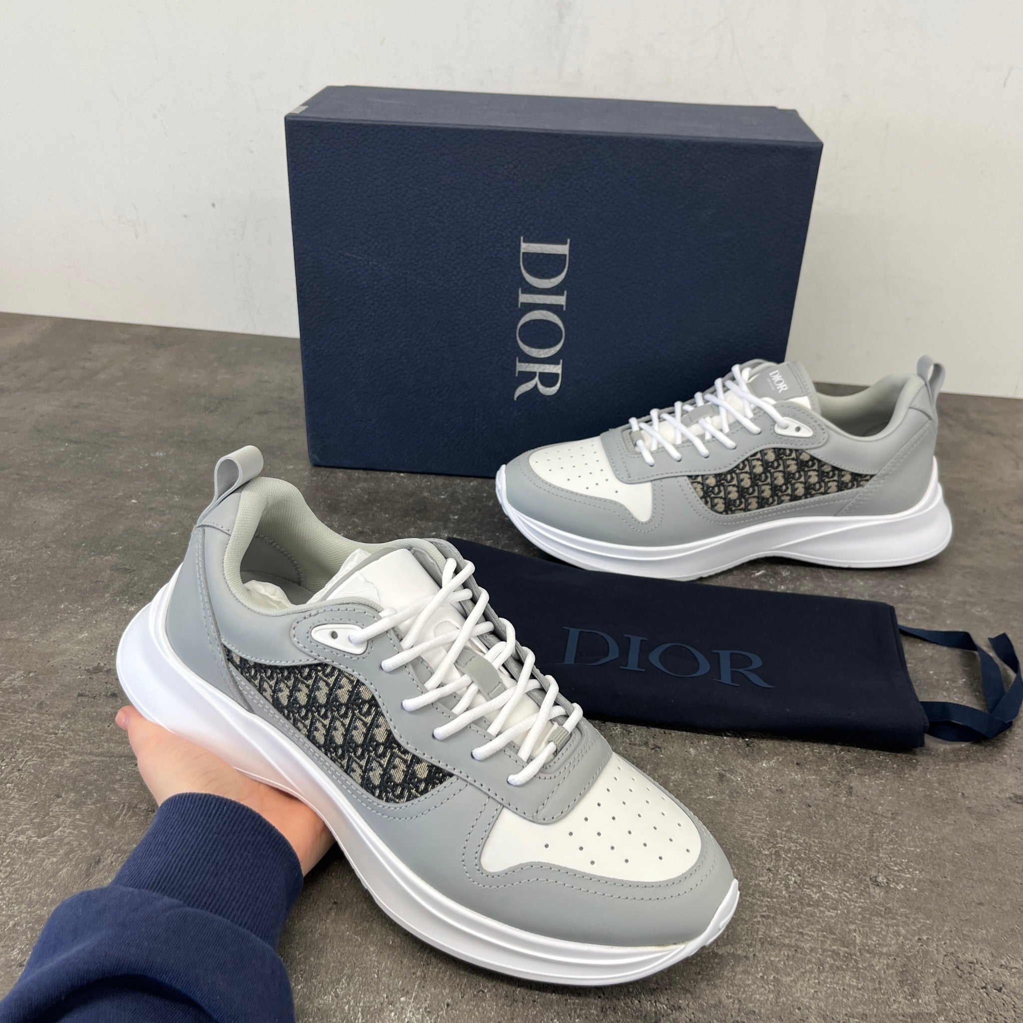 Men's B25 Low Trainers Grey Size EU 43.5 / UK 9.5