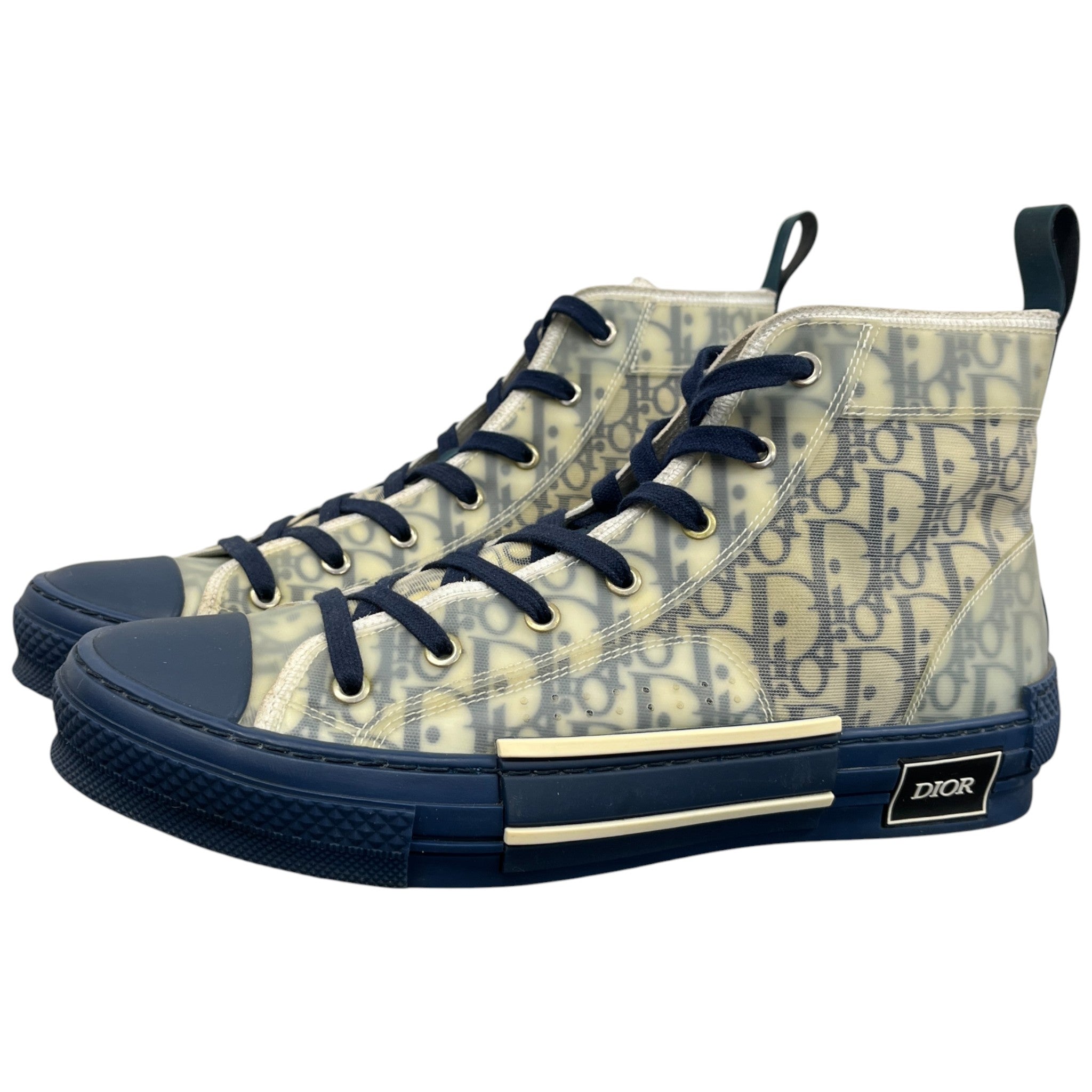 Men's Oblique B23 High Trainers Navy Size EU 43 / UK 9