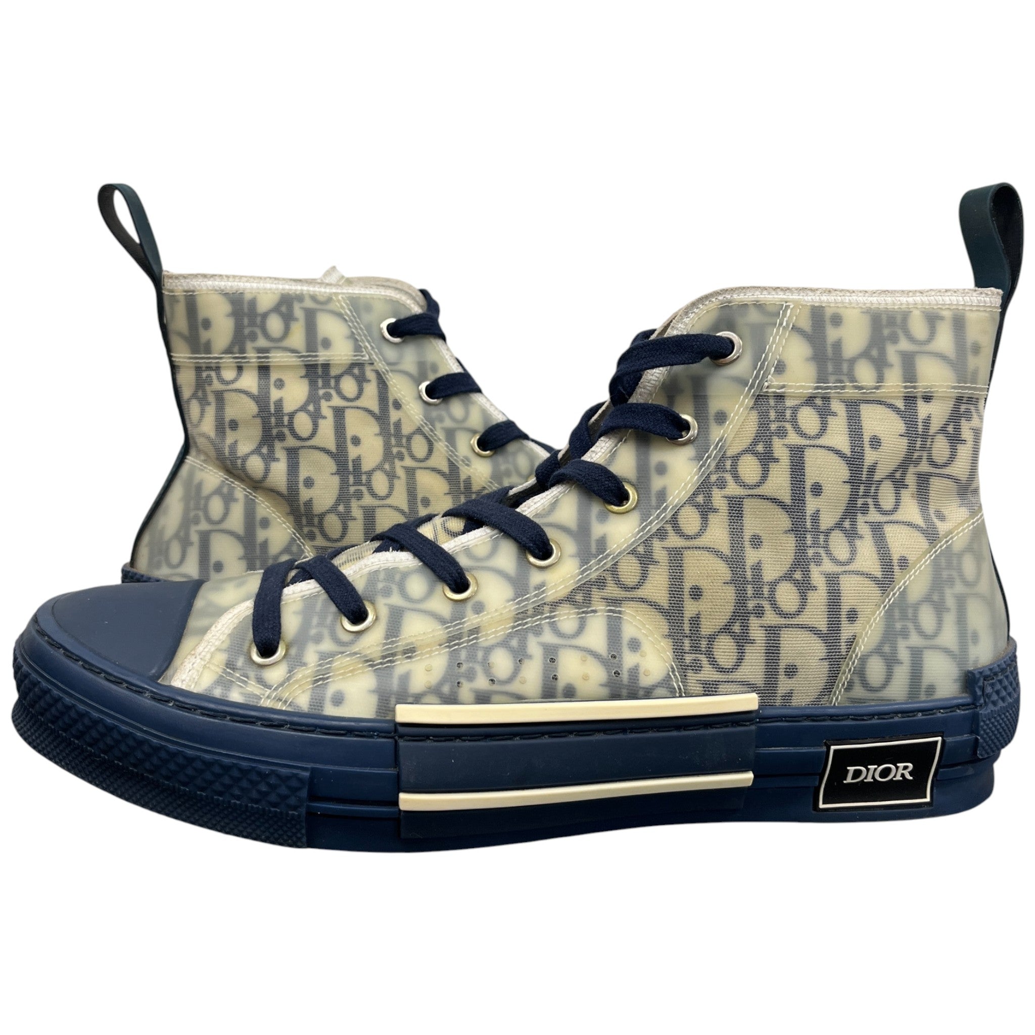 Men's Oblique B23 High Trainers Navy Size EU 43 / UK 9