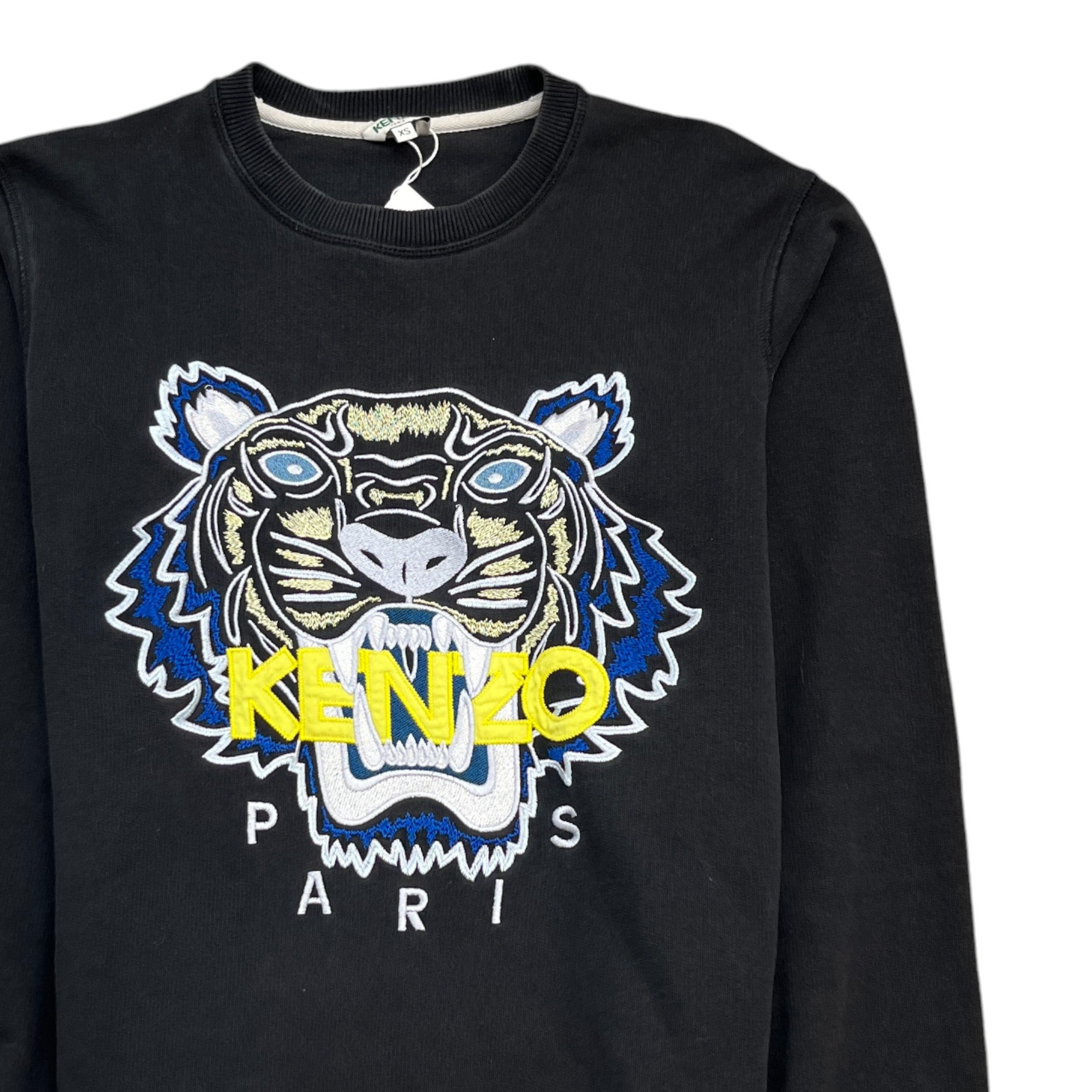 Men's Tiger Logo Sweatshirt Black Size XS