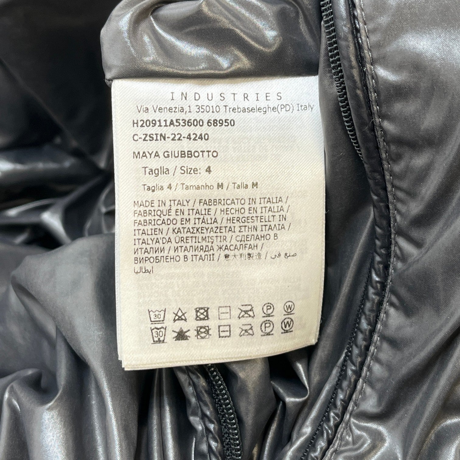 Men's Maya Down Jacket Black Size 4 / XL