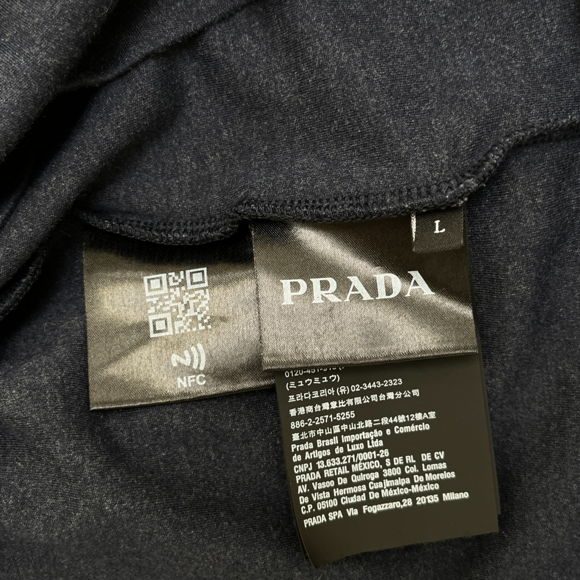 Men's Plaque Logo Sweatshirt Navy Size L