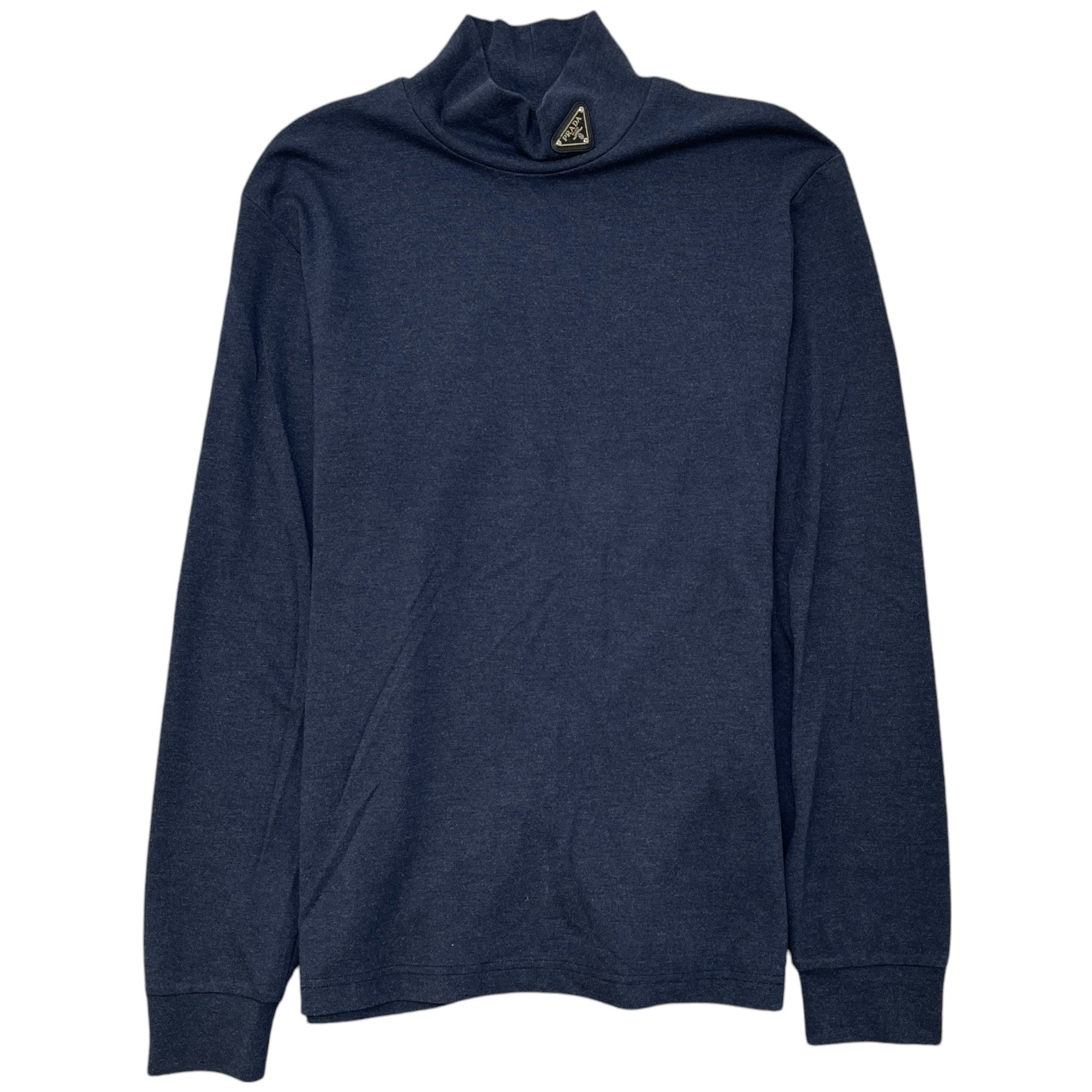 Men's Plaque Logo Sweatshirt Navy Size L