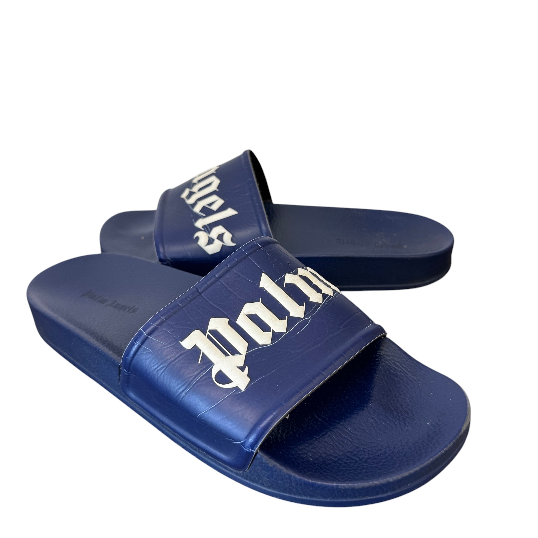 Men's Logo Pool Slides Navy Size EU 42 / UK 8