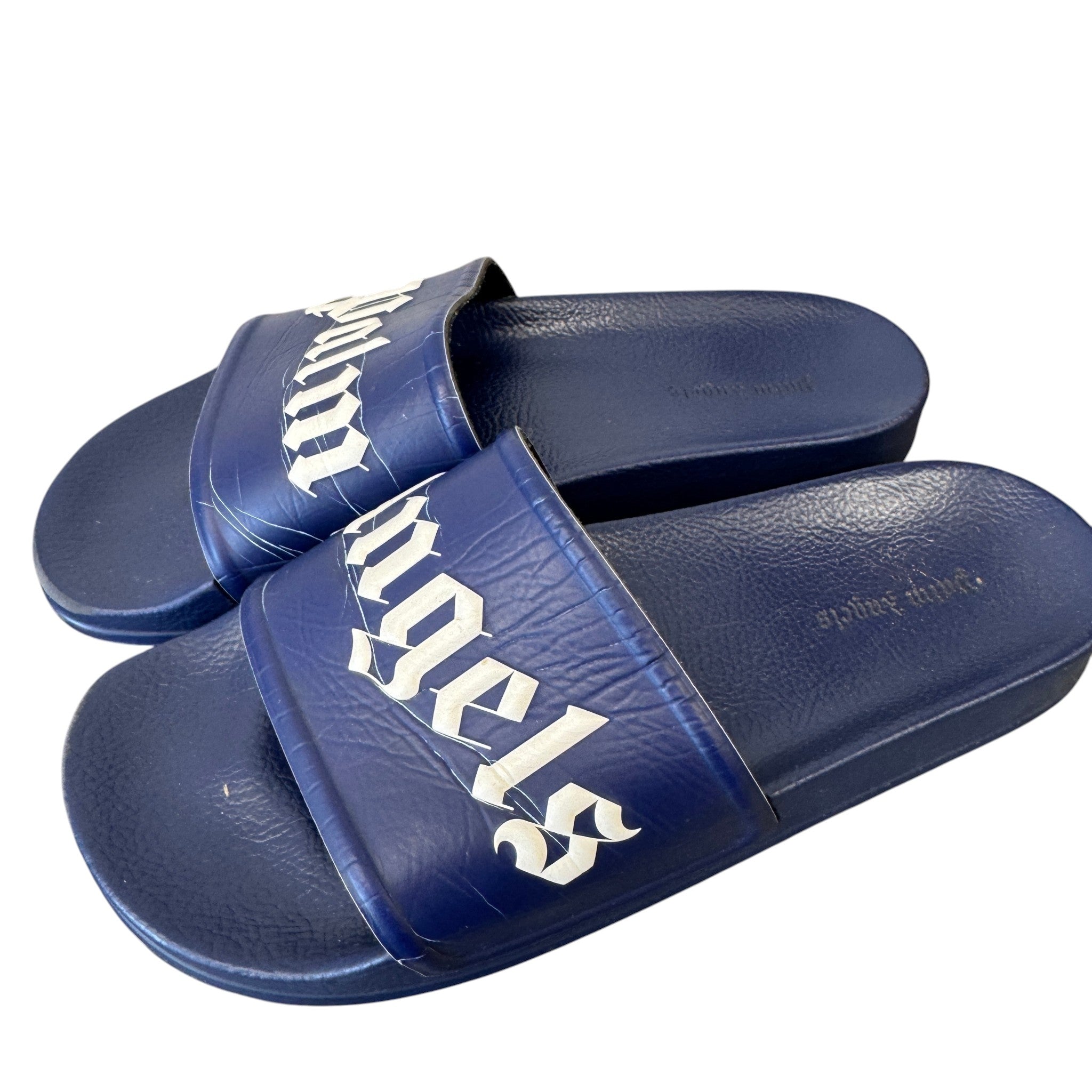 Men's Logo Pool Slides Navy Size EU 42 / UK 8