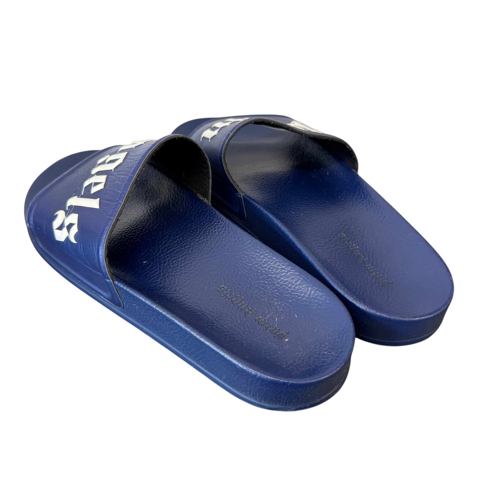 Men's Logo Pool Slides Navy Size EU 42 / UK 8