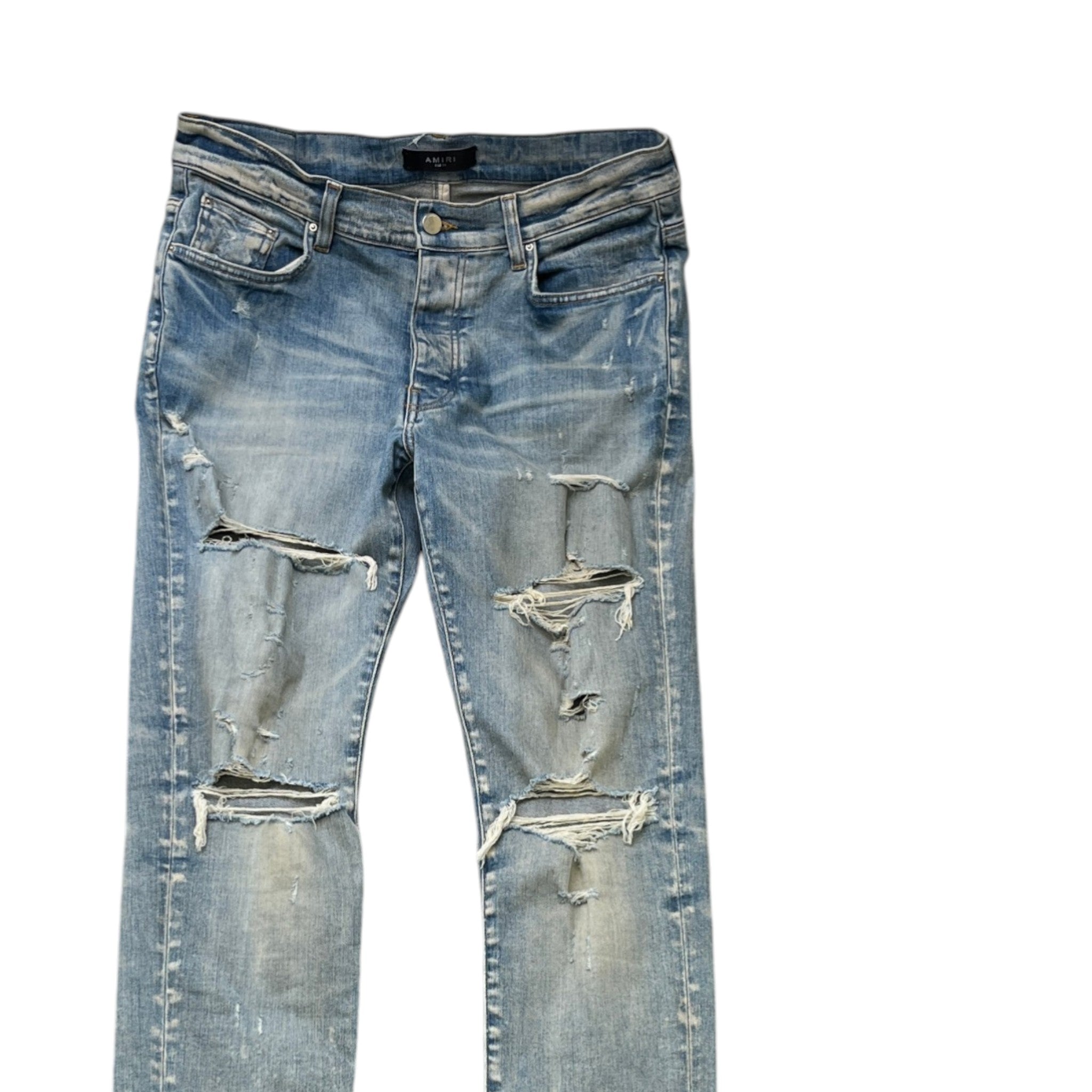Men's Distressed Jeans Blue Size Waist 34"