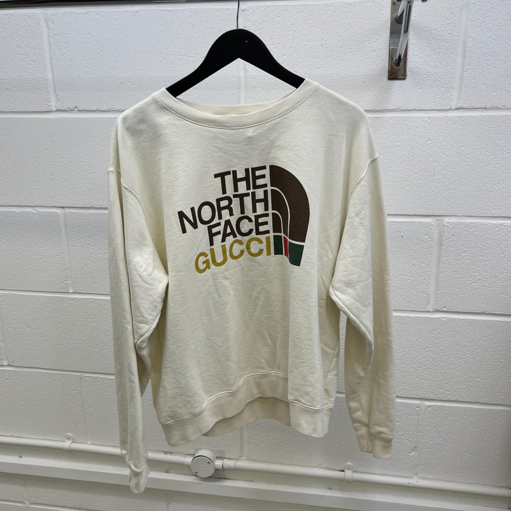 Men's X North Face Sweatshirt White Size S