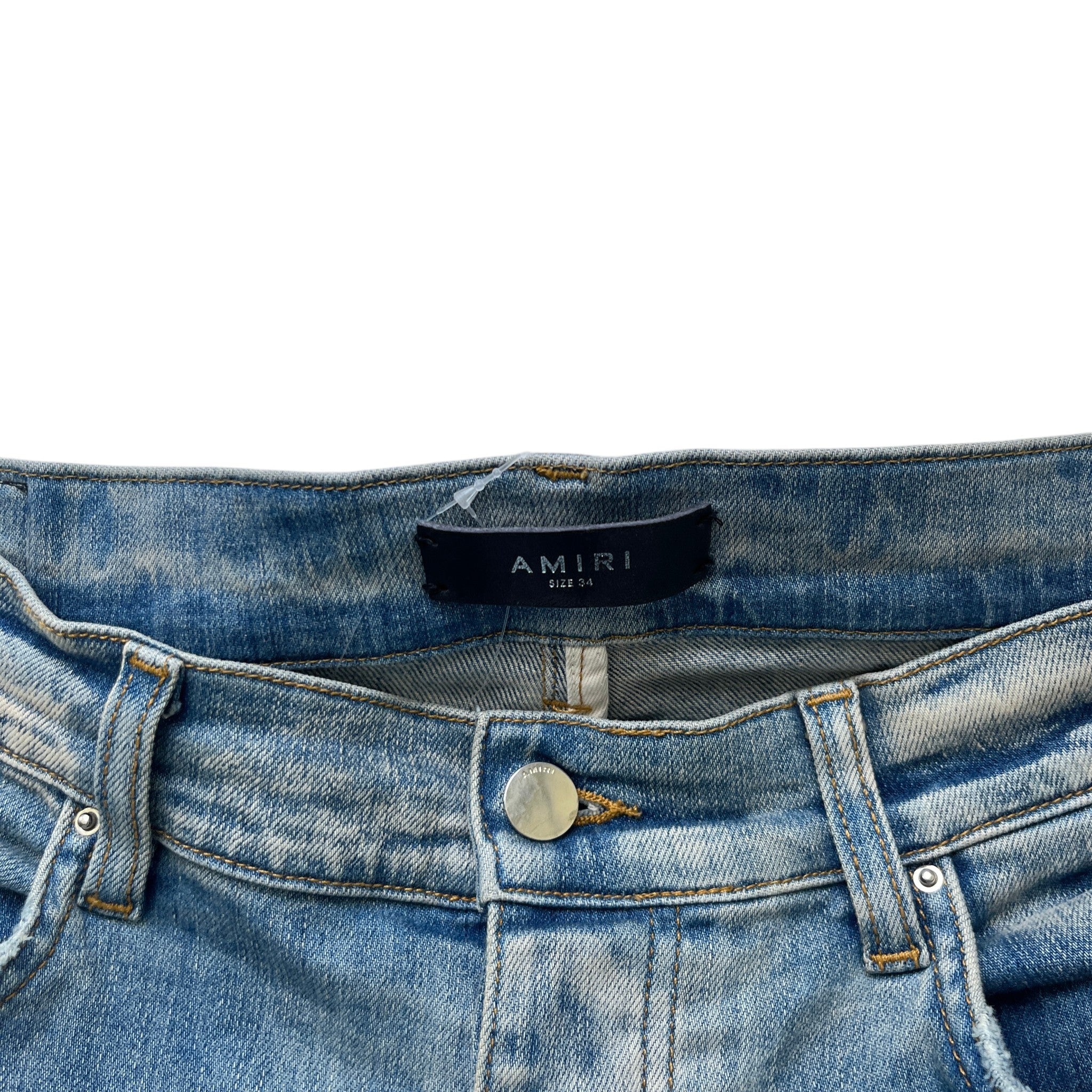 Men's Distressed Jeans Blue Size Waist 34"