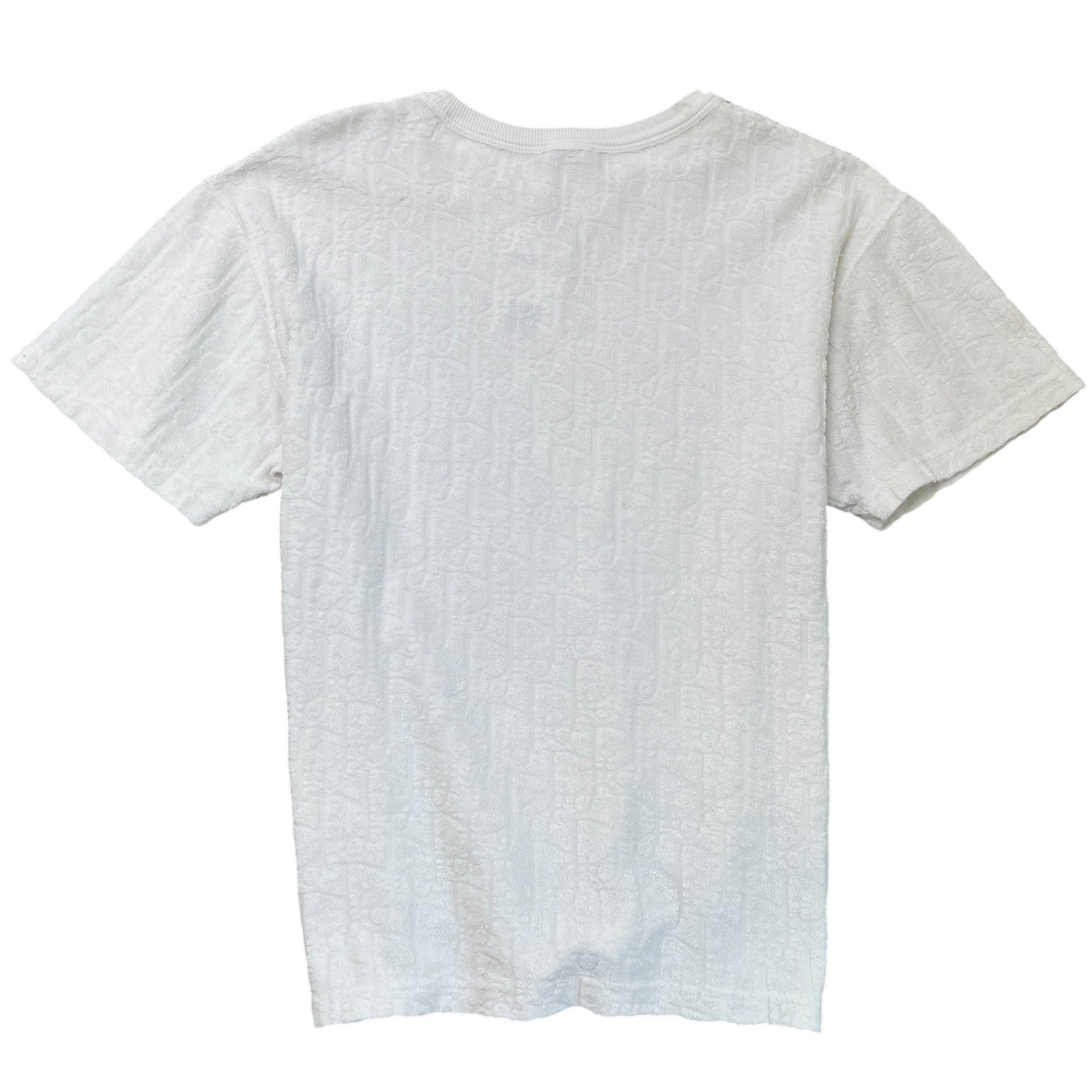 Men's Oblique Terry T-Shirt White Size XS