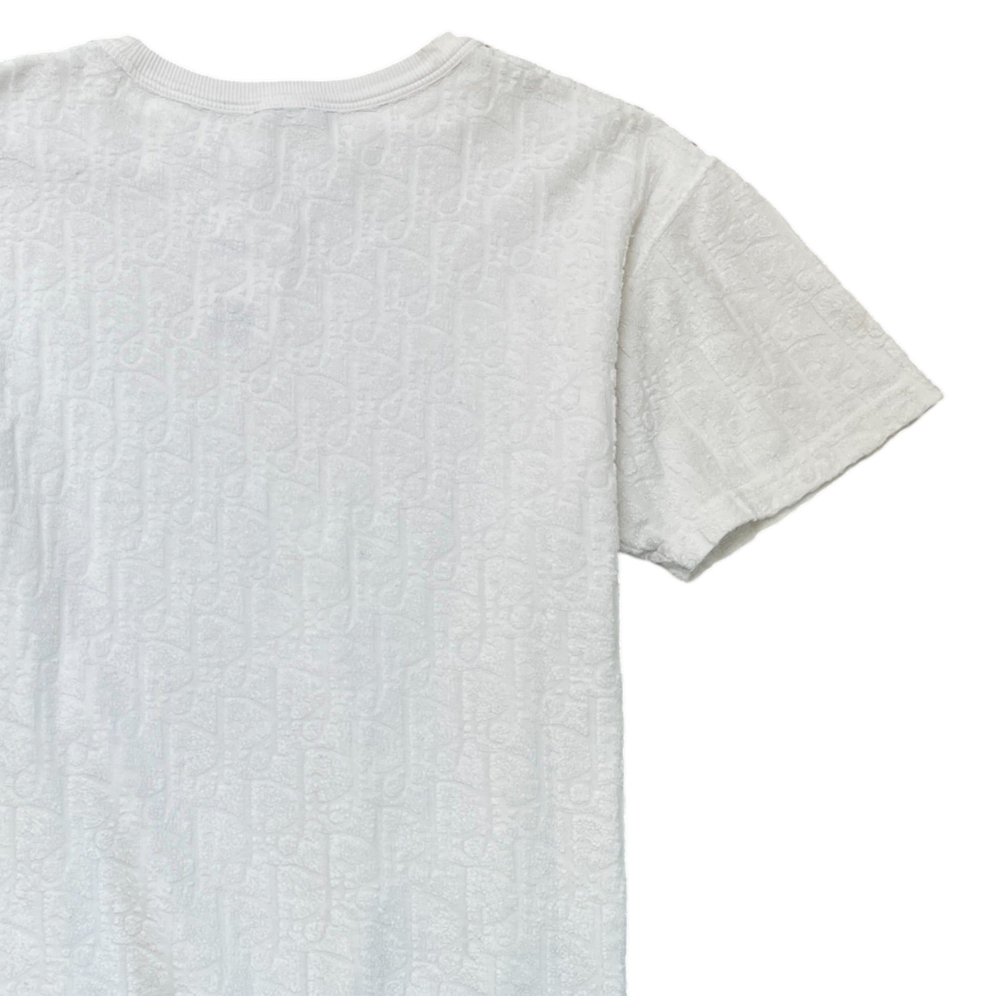 Men's Oblique Terry T-Shirt White Size XS
