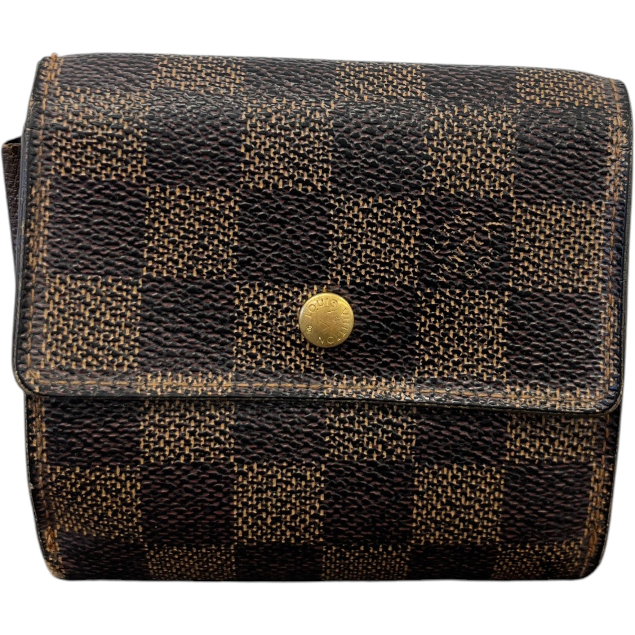 Men's Damier Ebene Portefeuille Elise Purse Brown