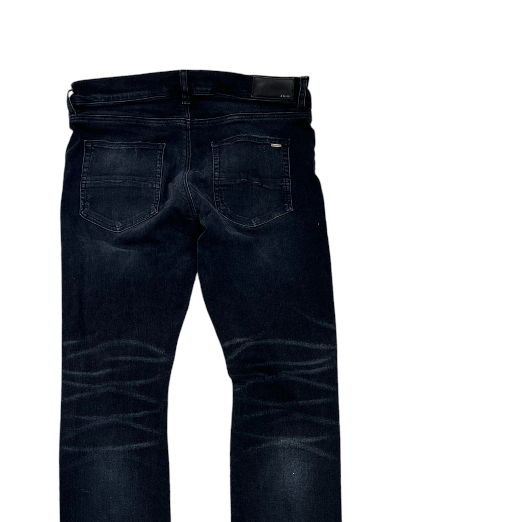 Men's Mx1 Distressed Jeans Black Size Waist 36"