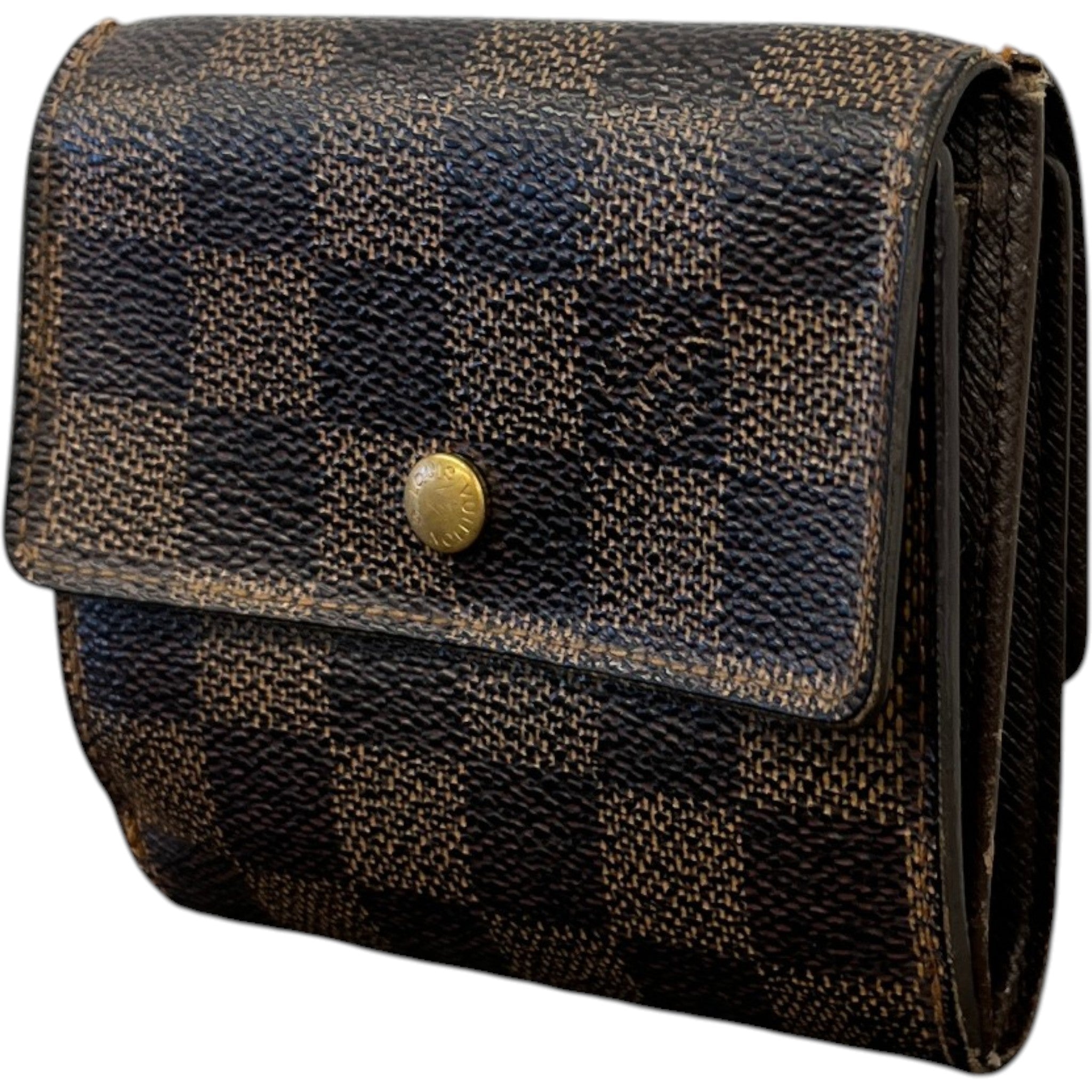 Men's Damier Ebene Portefeuille Elise Purse Brown