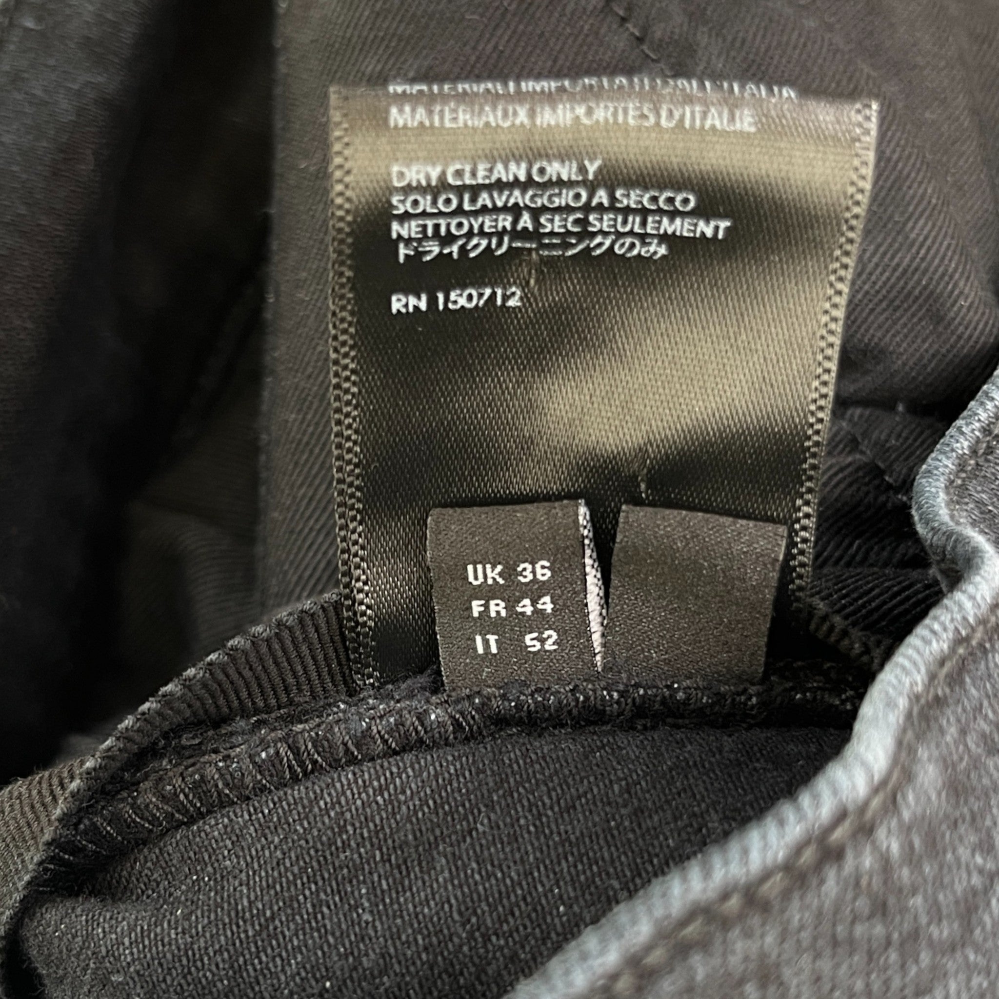 Men's Mx1 Distressed Jeans Black Size Waist 36"