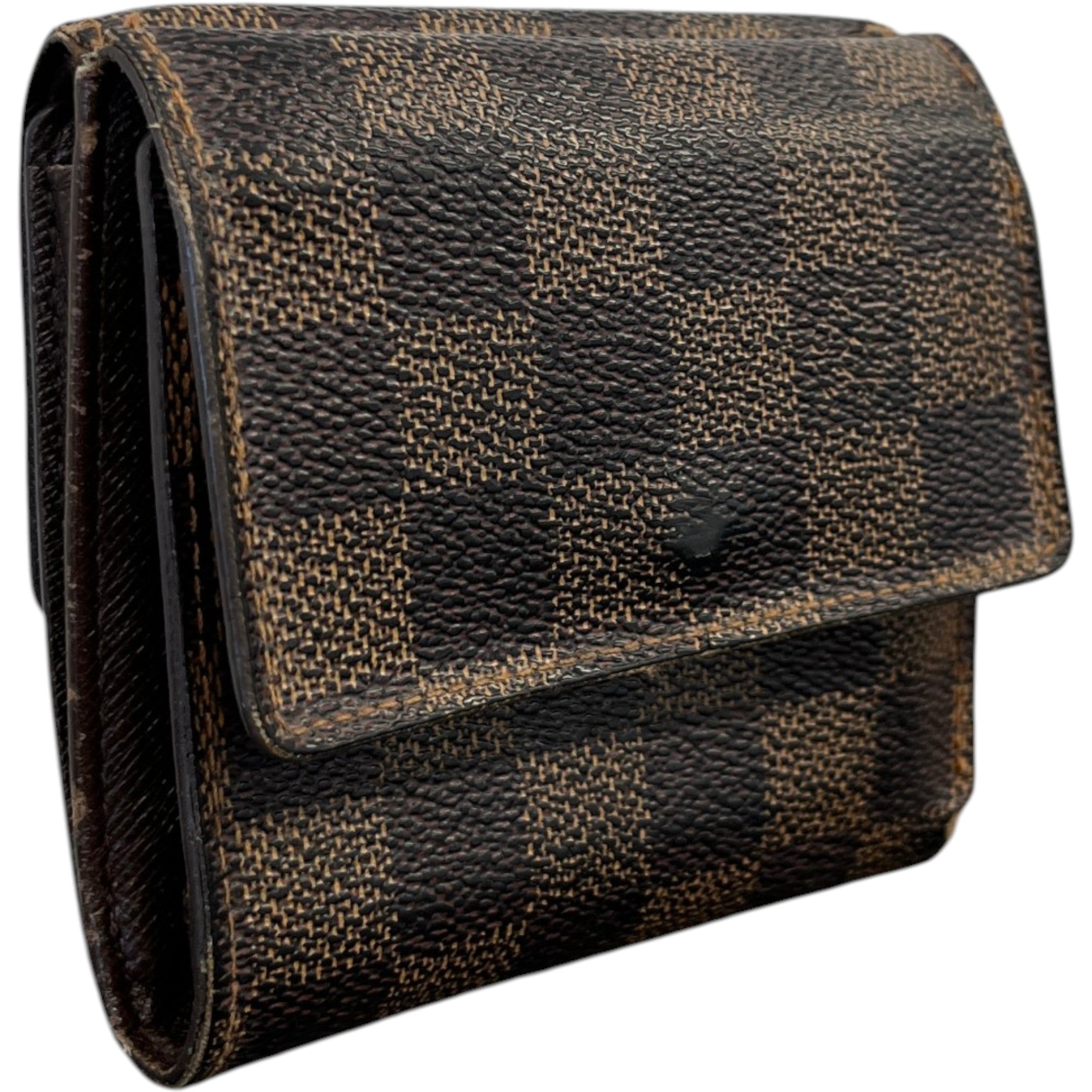 Men's Damier Ebene Portefeuille Elise Purse Brown