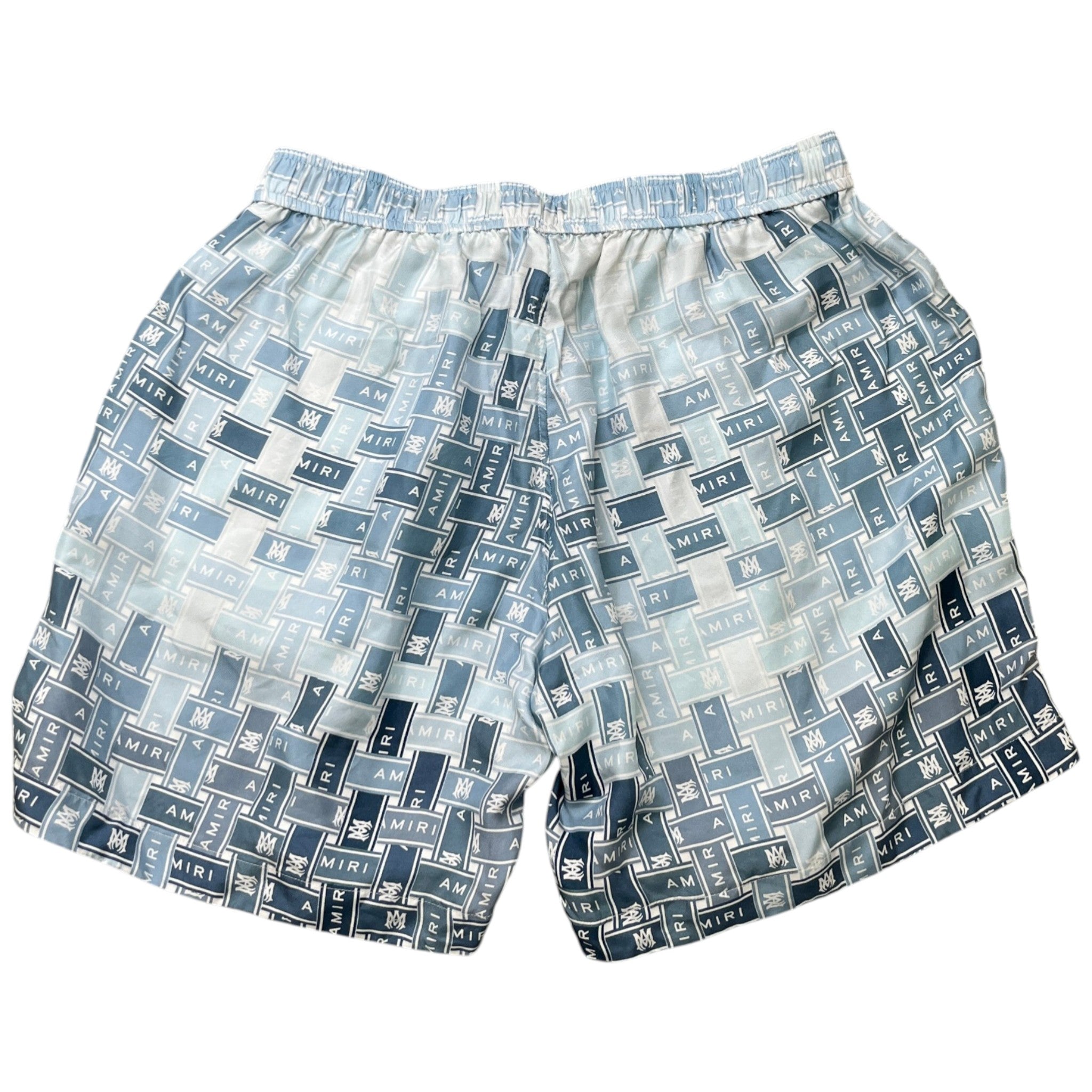 Men's Gradient Tape Shorts Blue Size Waist 34"