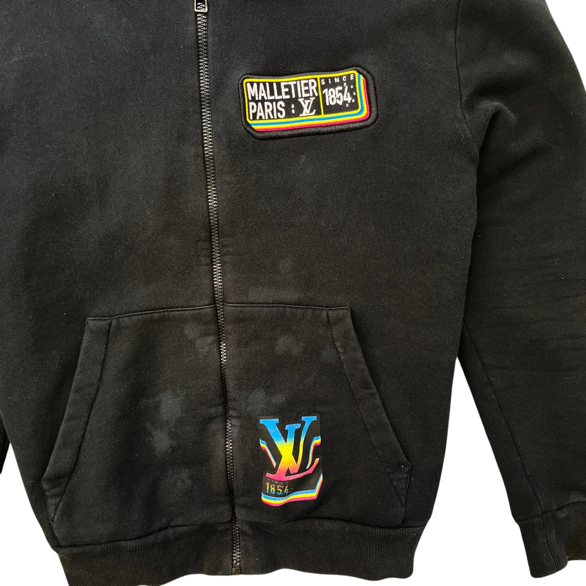 Men's Jazz Multi Logo Hoodie Black Size XL