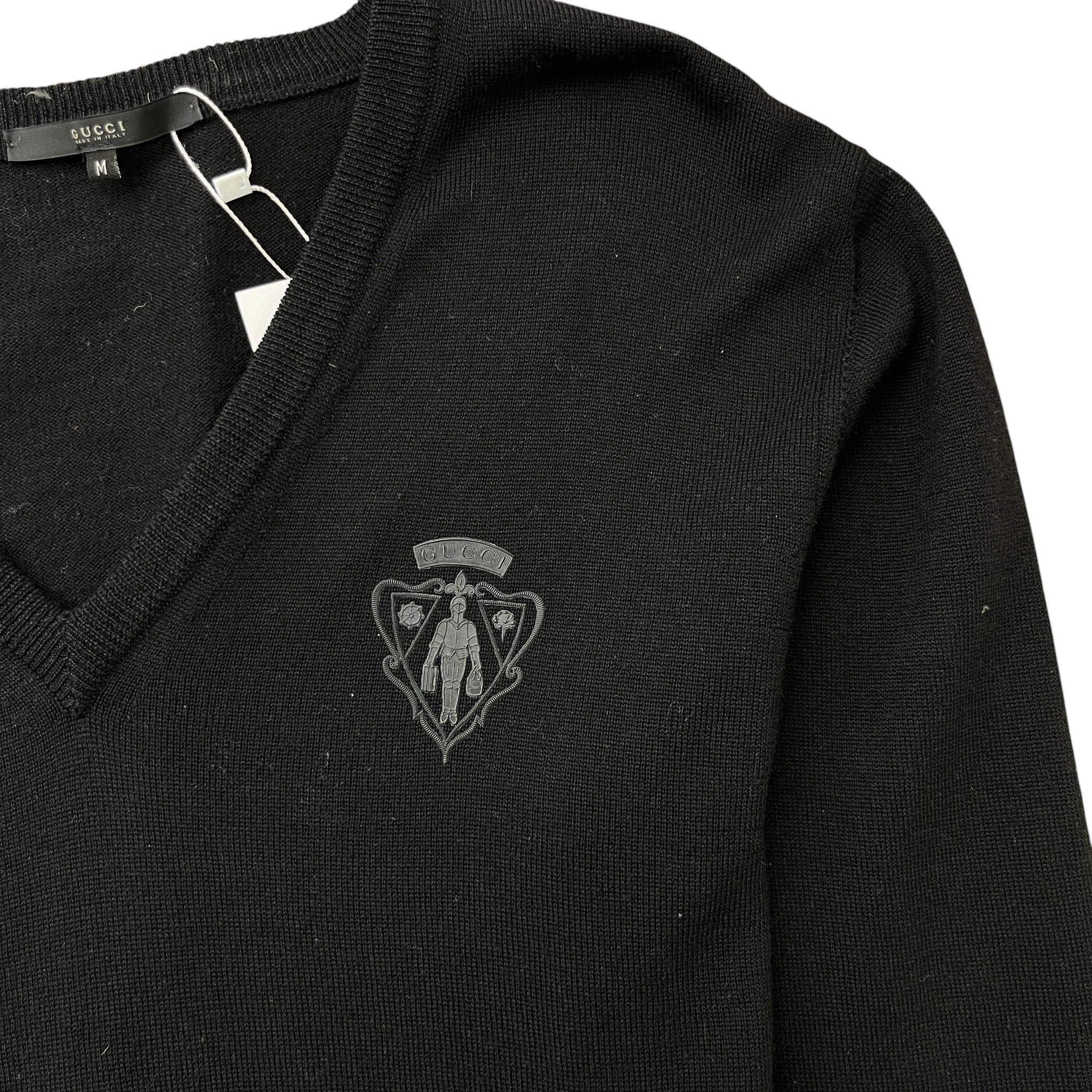 Men's Embroidered Logo Jumper Black Size M