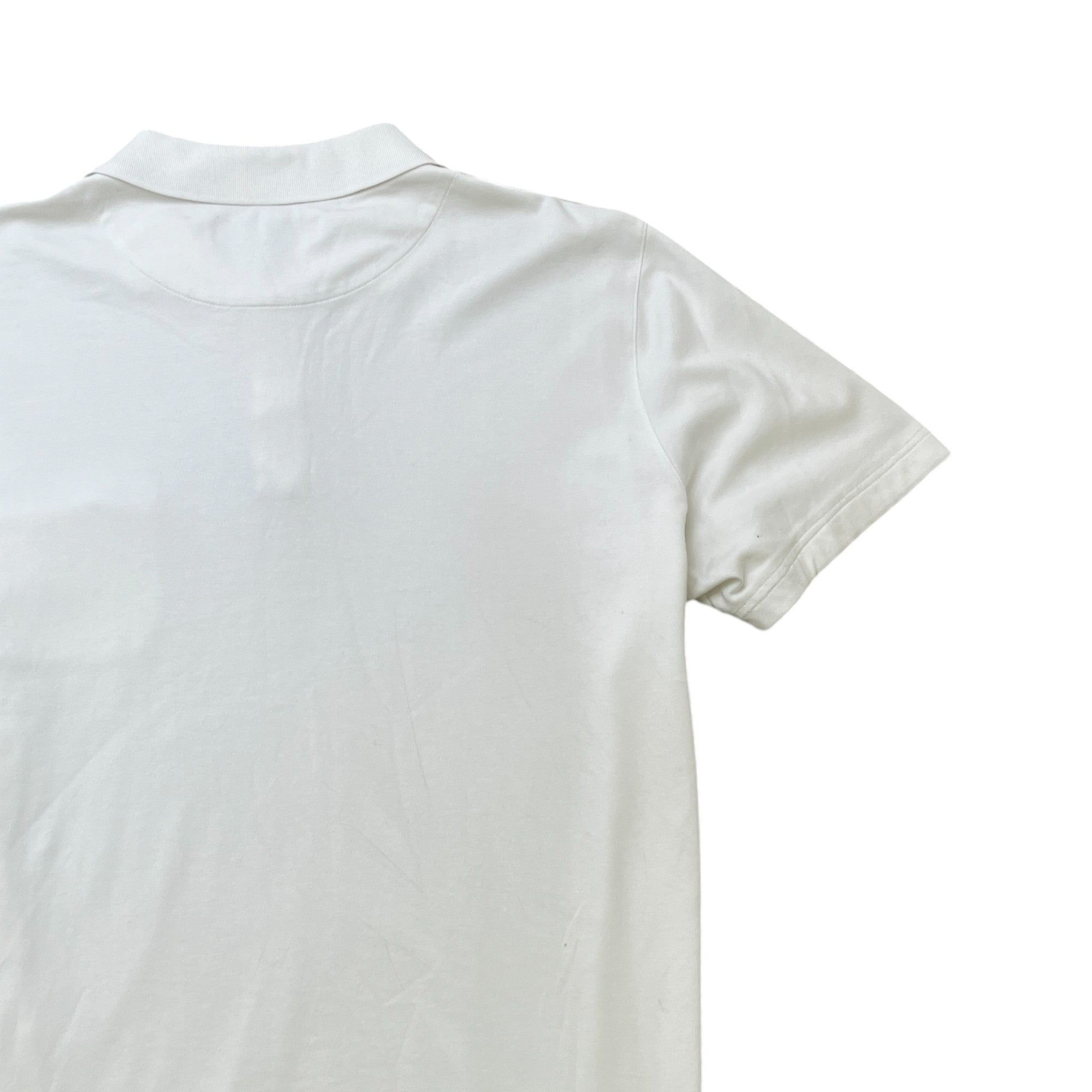 Men's Damier Pocket Logo Polo Shirt White Size 5XL