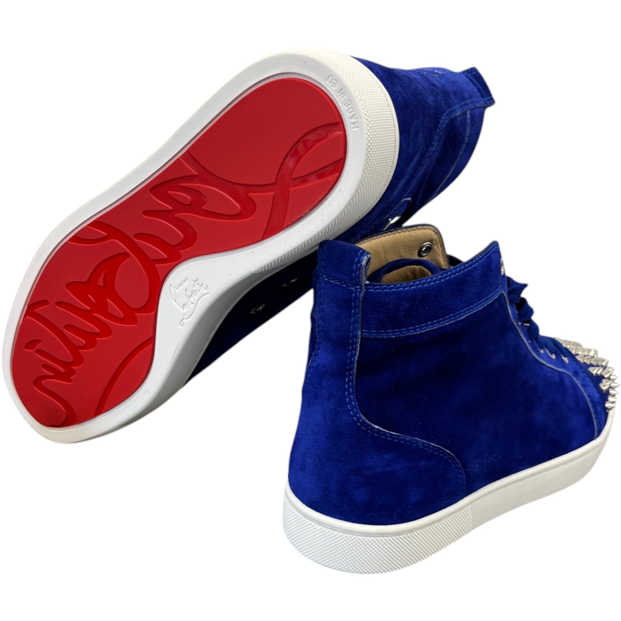 Men's Louis Spikes High Trainers Blue Size EU 42.5 / UK 8.5