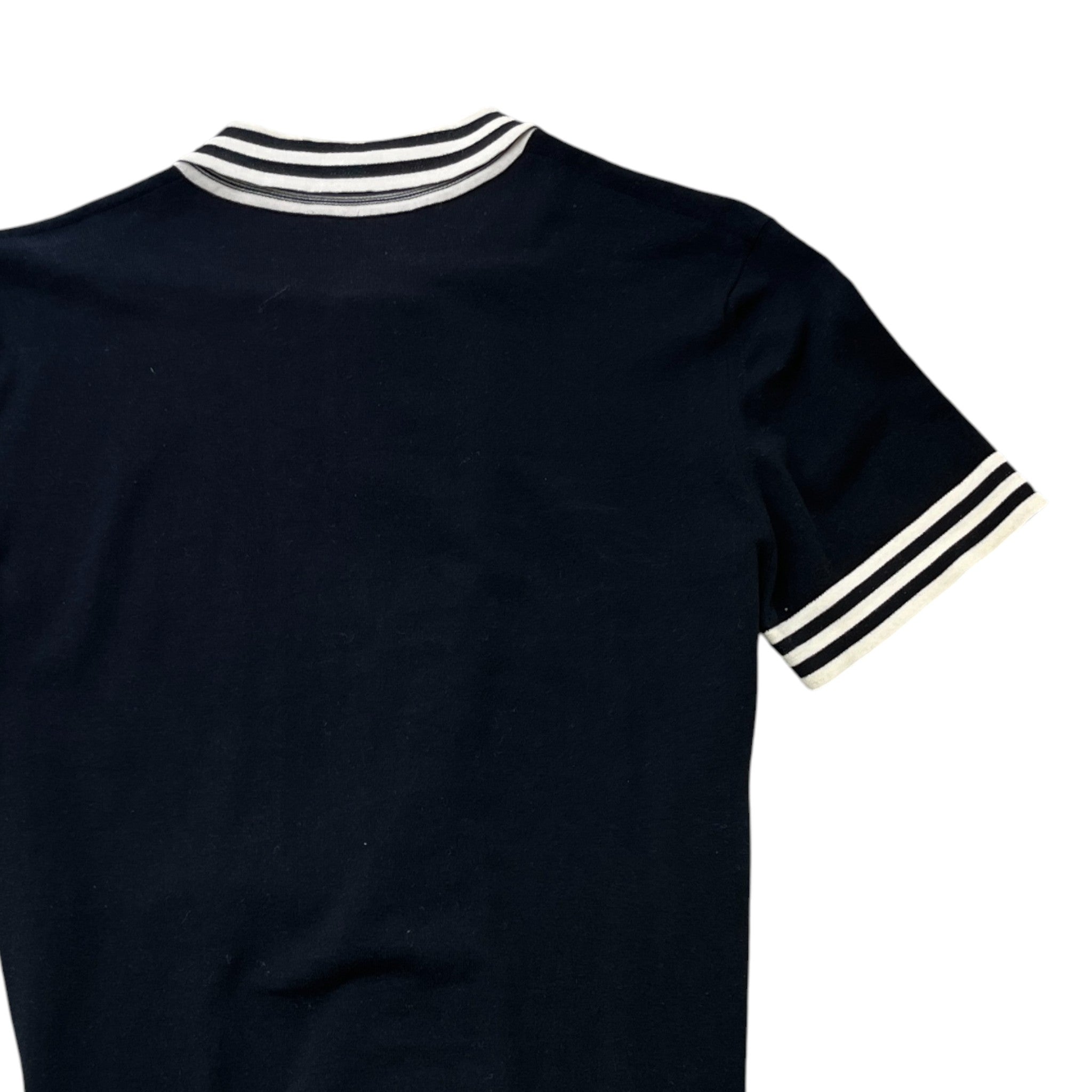 Men's Embroidered Logo T-Shirt Black Size M