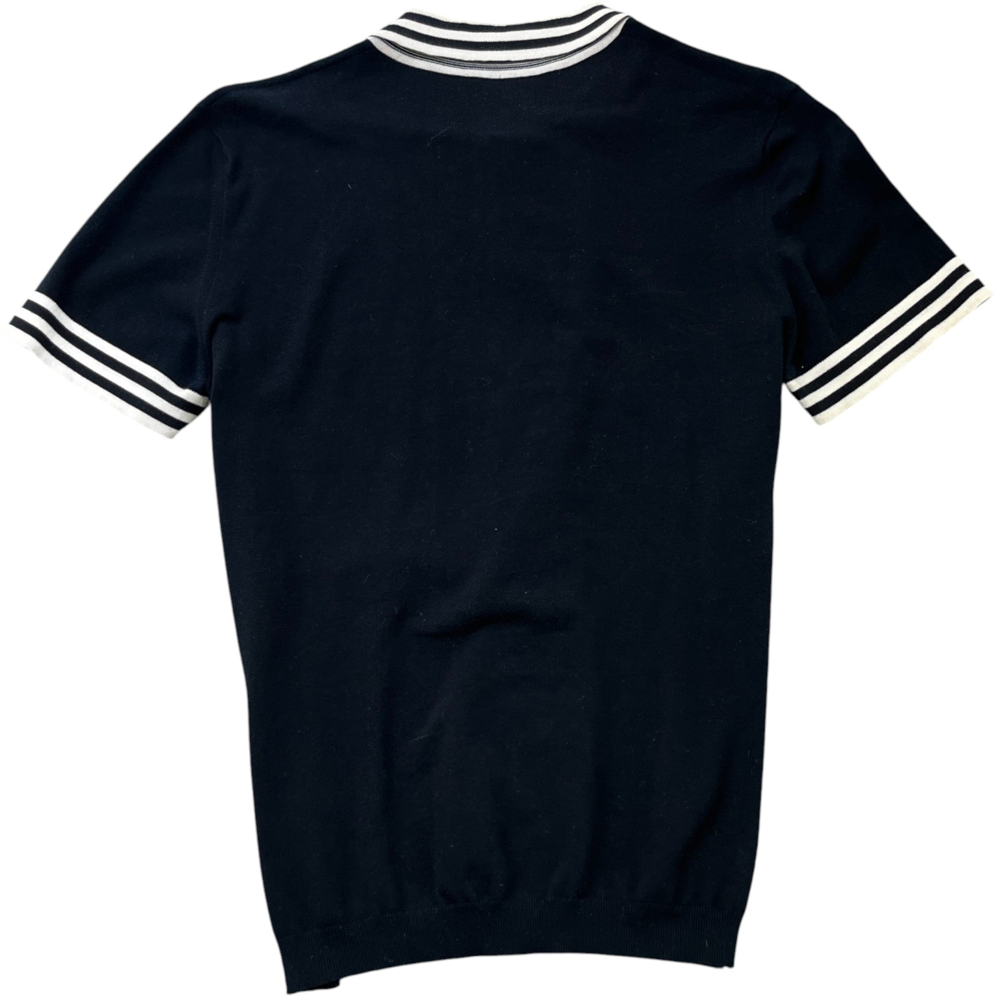 Men's Embroidered Logo T-Shirt Black Size M