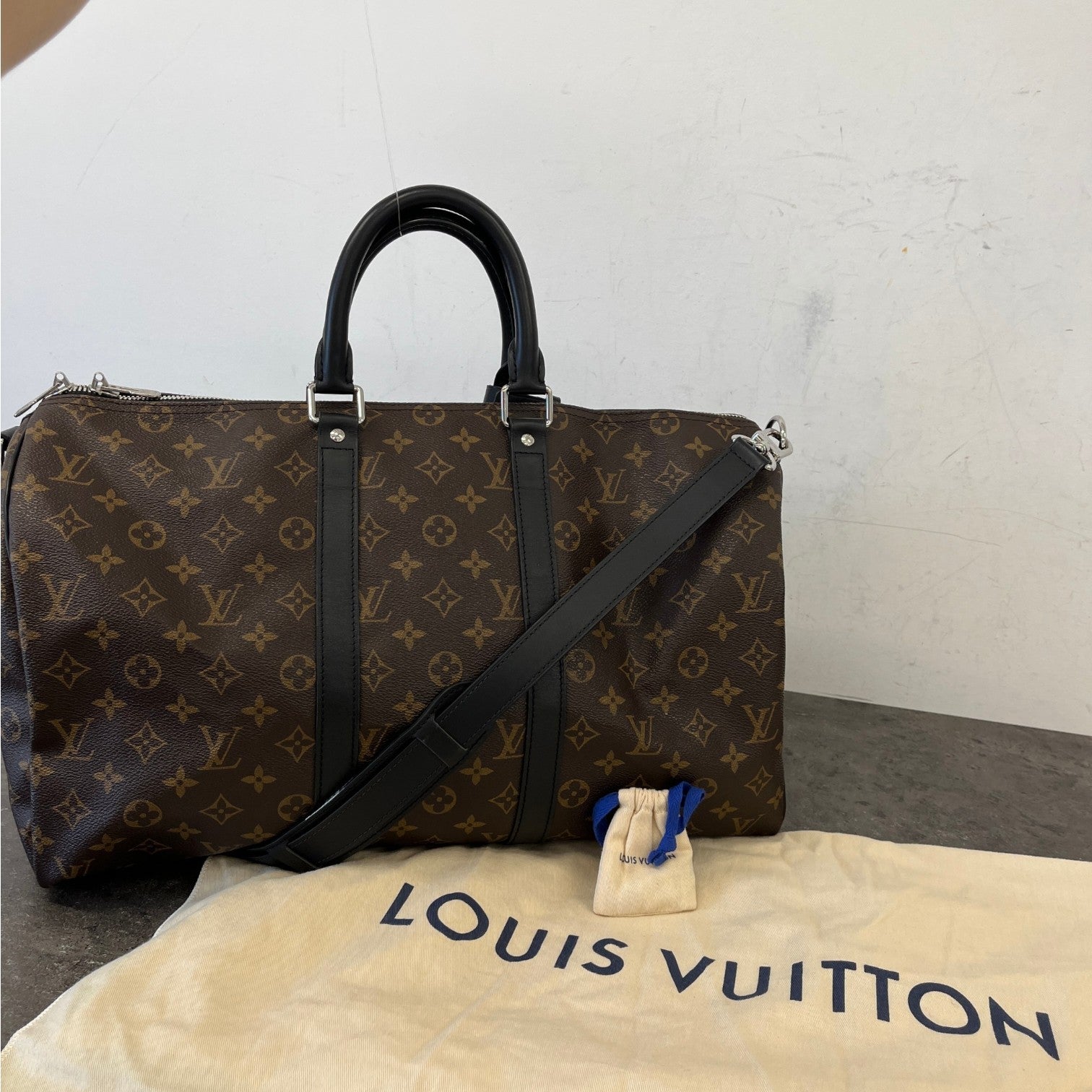 Monogram Keepall Bandoulière 45 Bag Brown