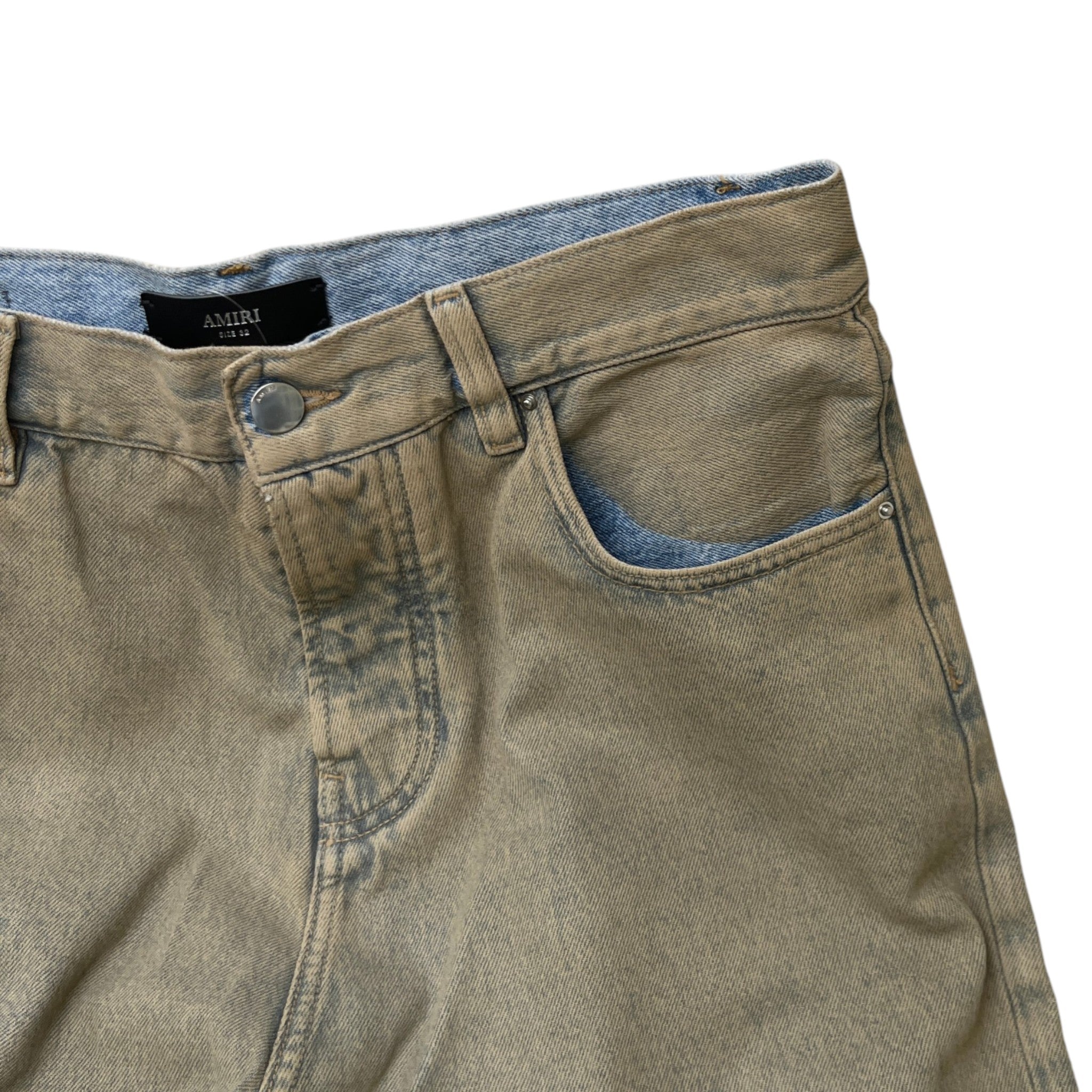Men's Washed Baggy Jeans Blue Size Waist 32"